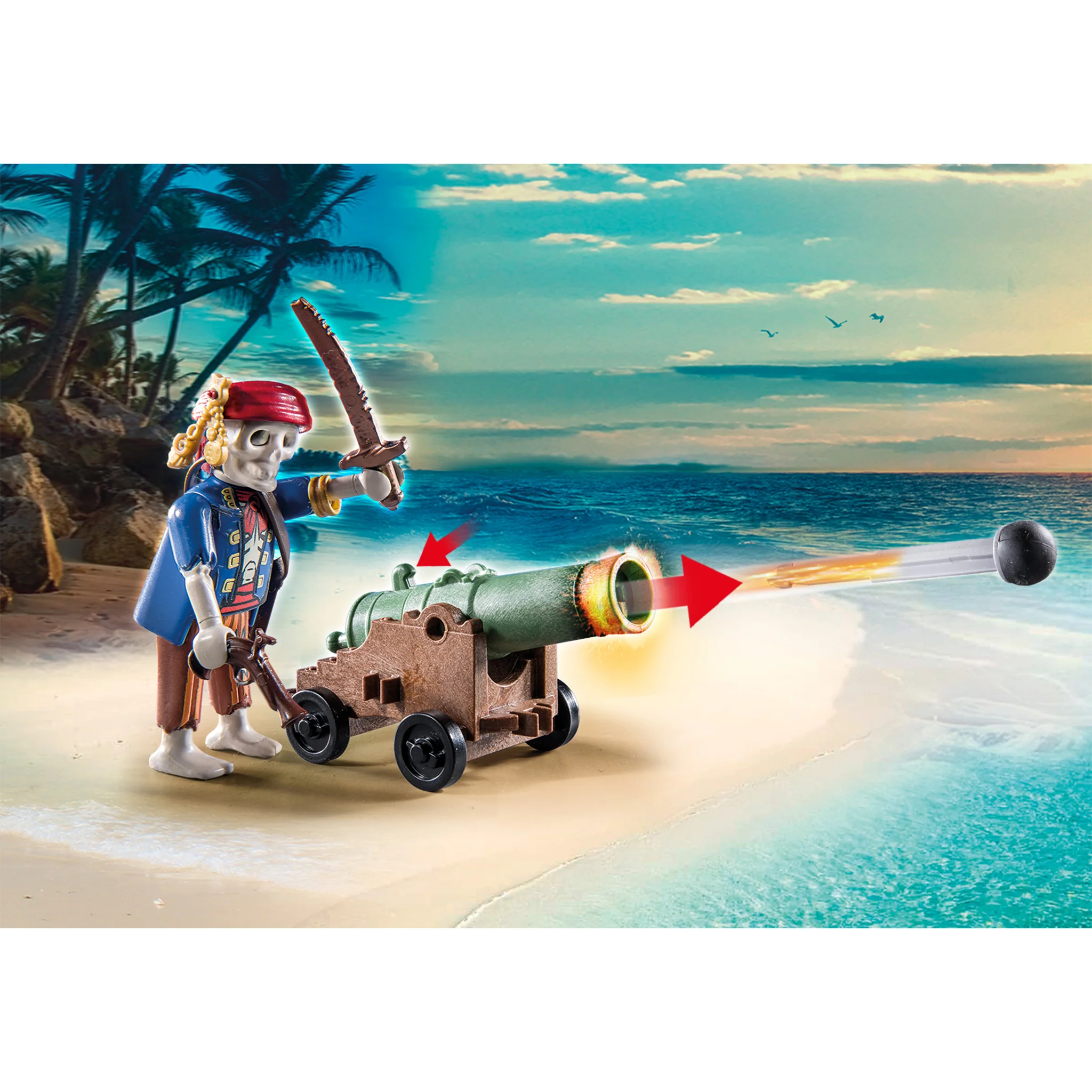Playmobil Pirate Treasure Island with Rowboat - Image 4