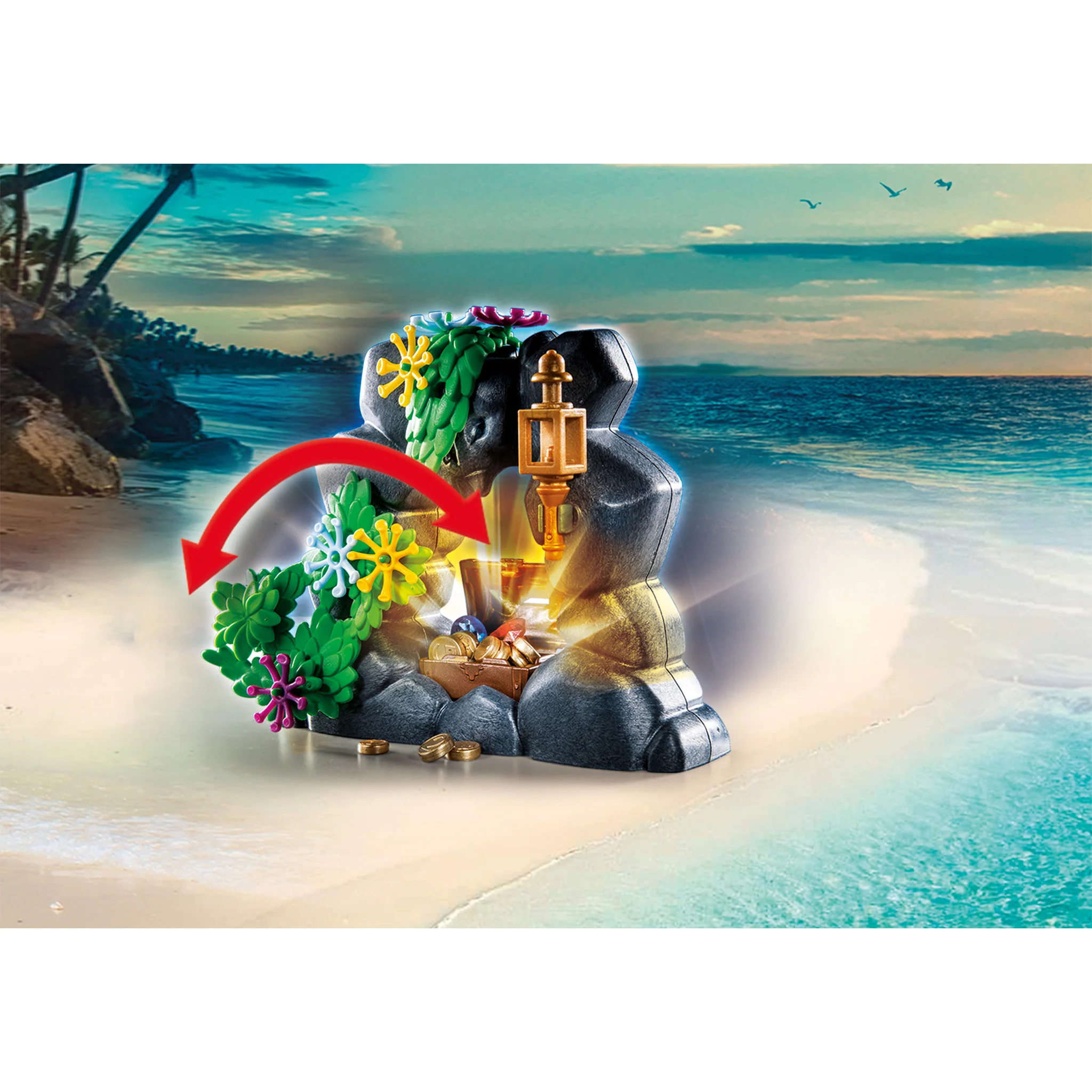 Playmobil Pirate Treasure Island with Rowboat - Image 5