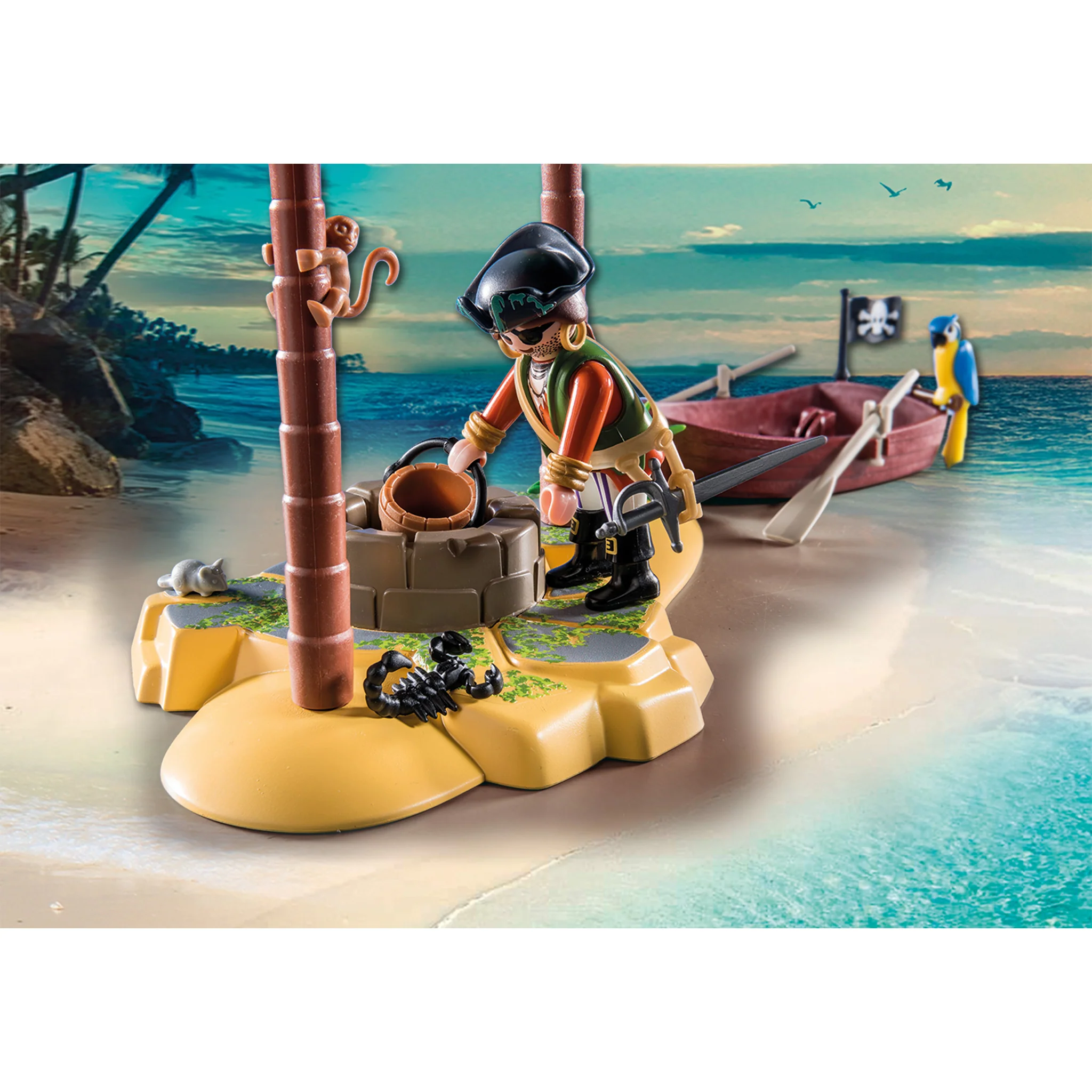 Playmobil Pirate Treasure Island with Rowboat - Image 6