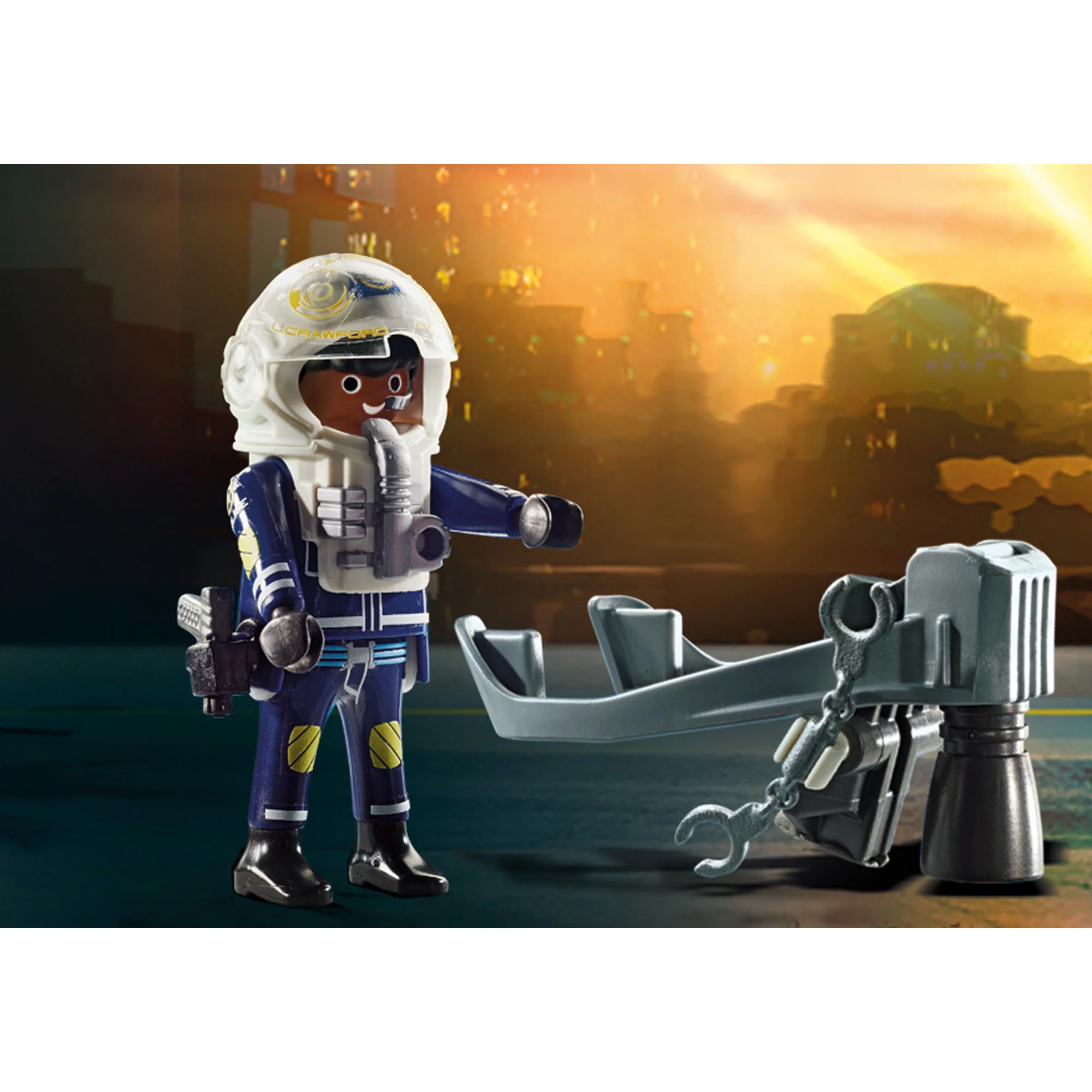 Playmobil Police Jet Pack with Boat - Image 5