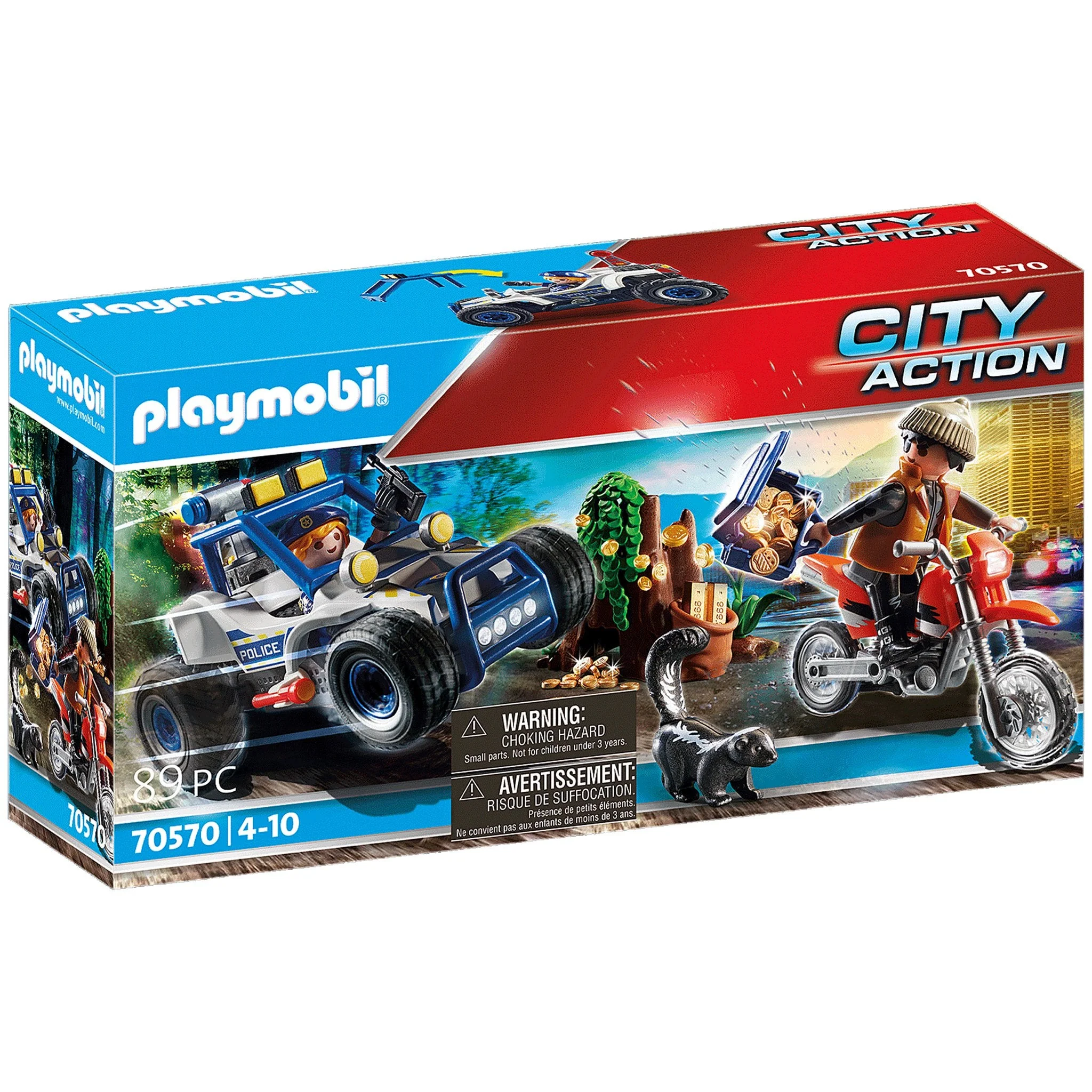 Playmobil Police Off-Road Car with Jewel Thief