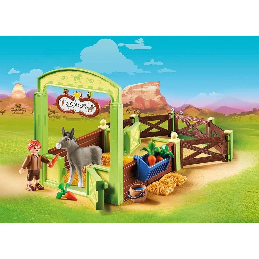 Playmobil Spirit Riding Free Snips & Señor Carrots with Horse Stall - Image 2