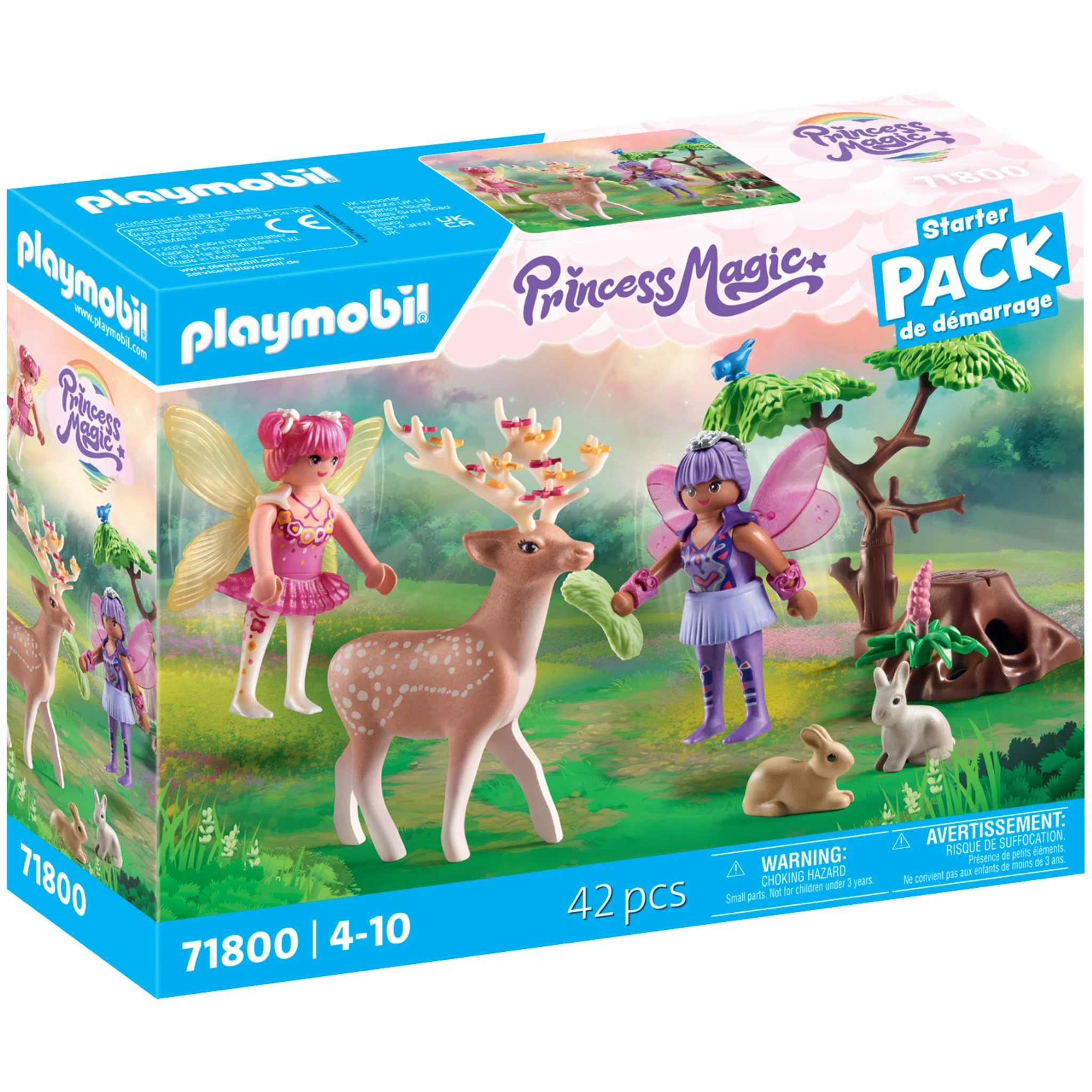 Playmobil Starter Pack Fairies with Forest Animals - Damaged Box
