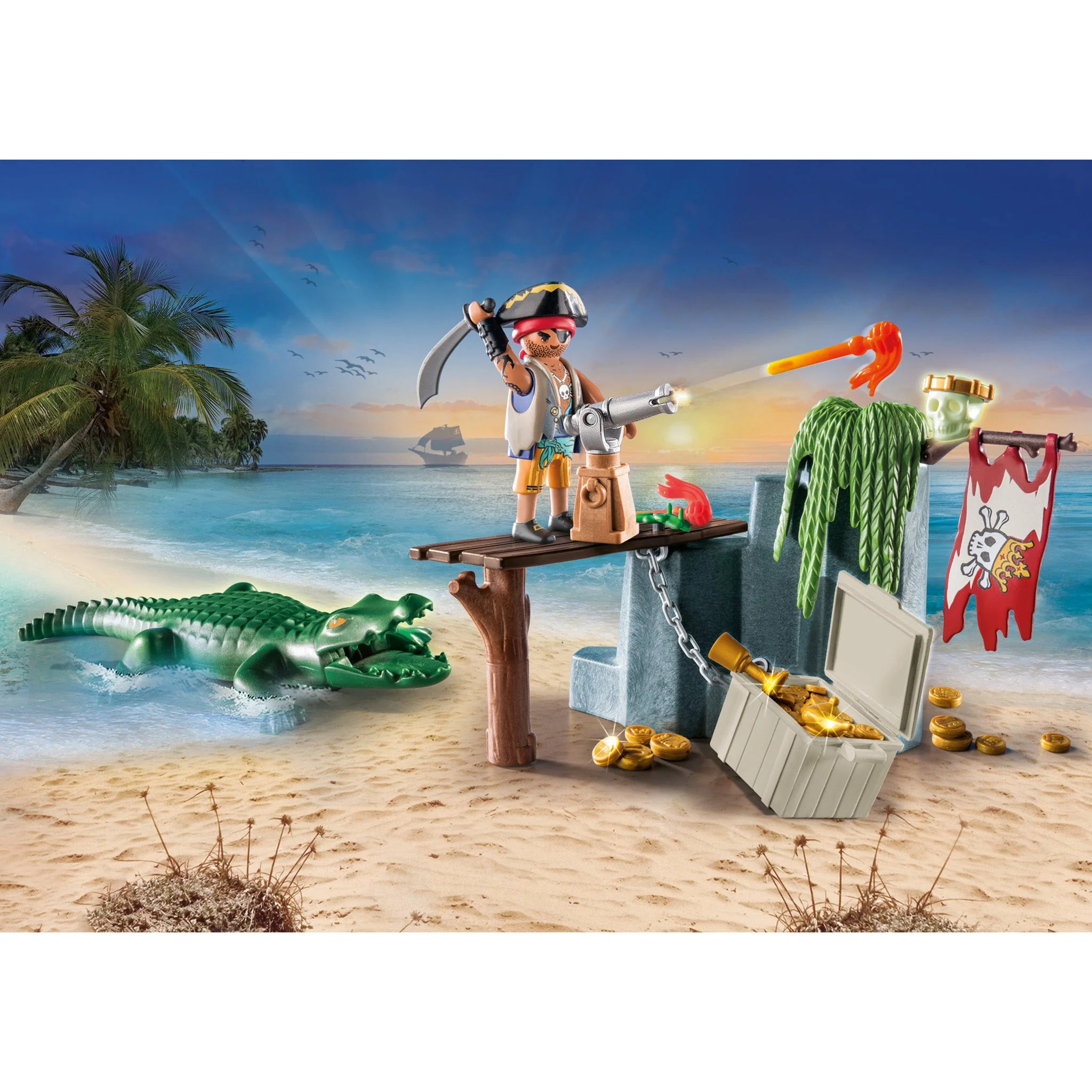 Playmobil Starter Pack Pirate with Alligator - Pre Sale - Image 2