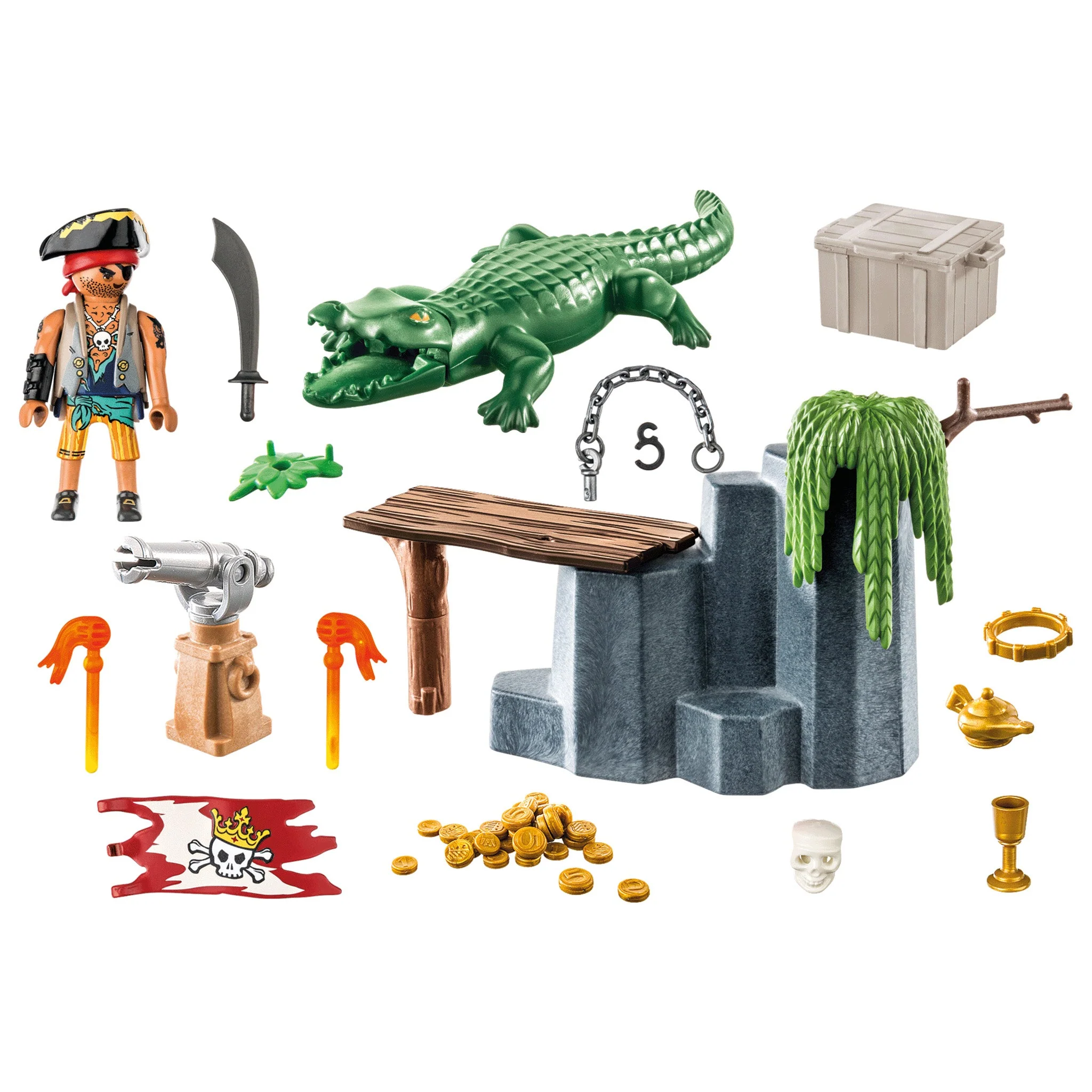 Playmobil Starter Pack Pirate with Alligator - Pre Sale - Image 3