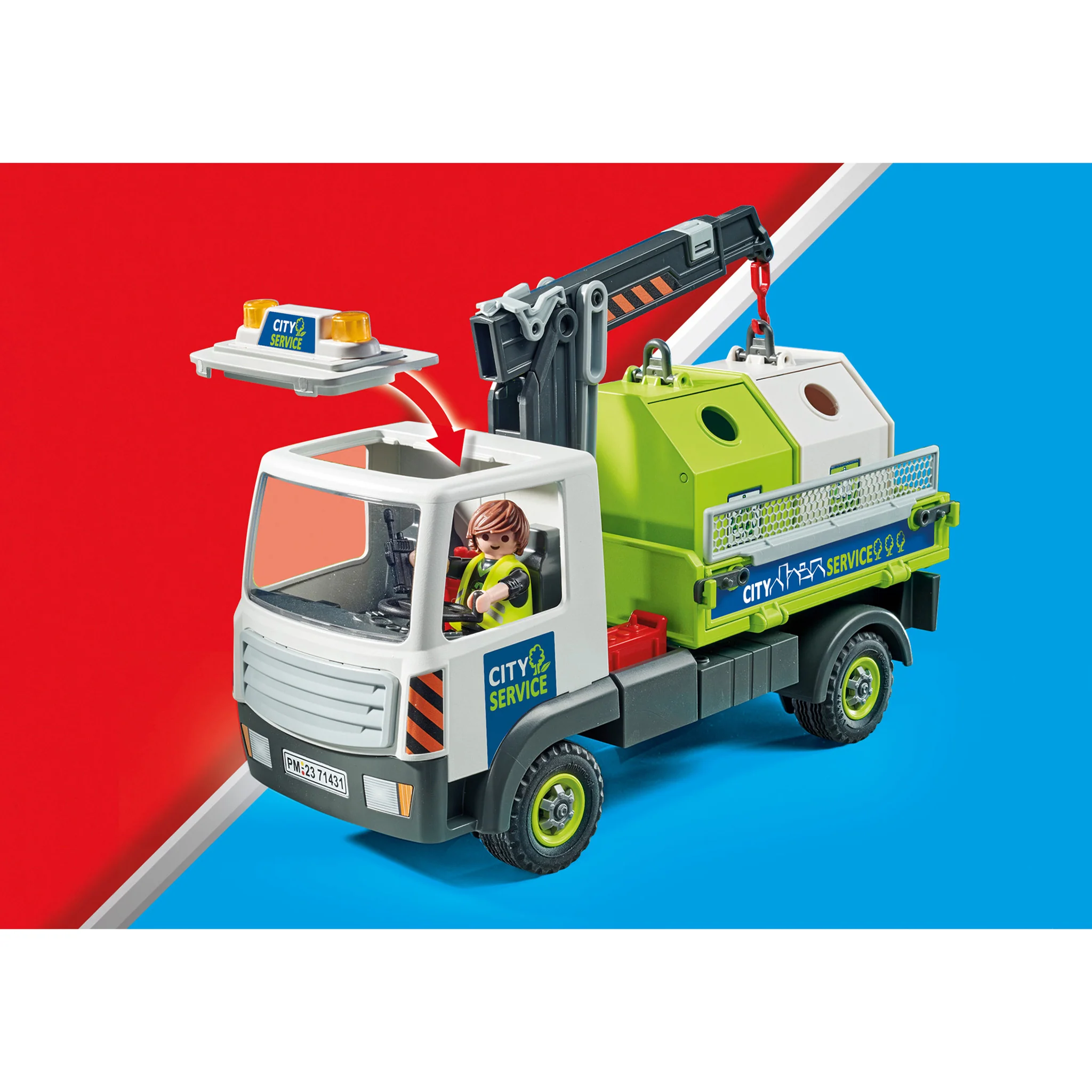 Playmobil Waste Glass Truck with Container - Image 4