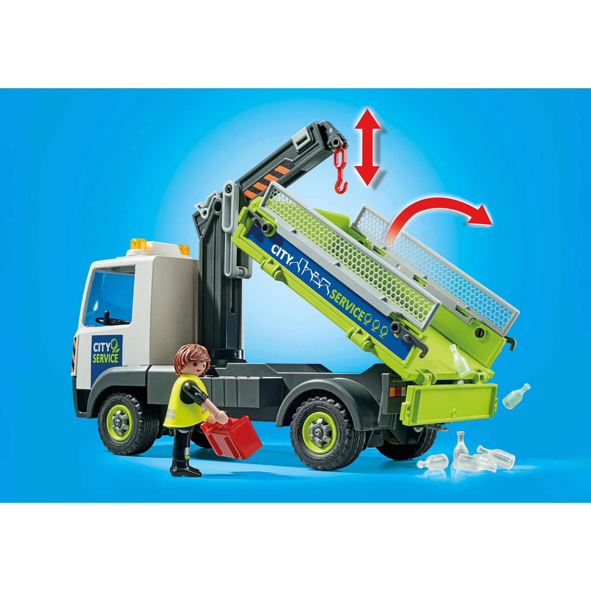 Playmobil Waste Glass Truck with Container - Image 5