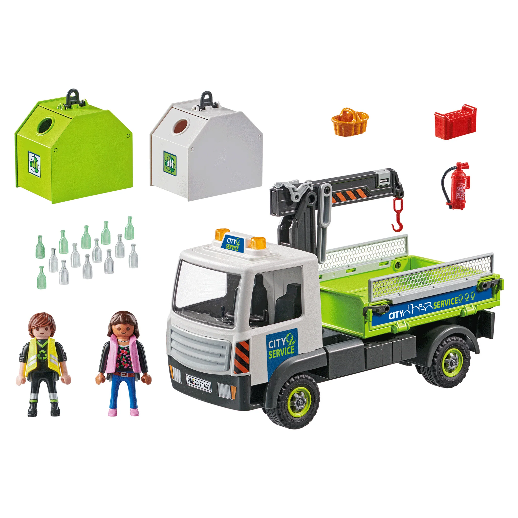 Playmobil Waste Glass Truck with Container - Image 6