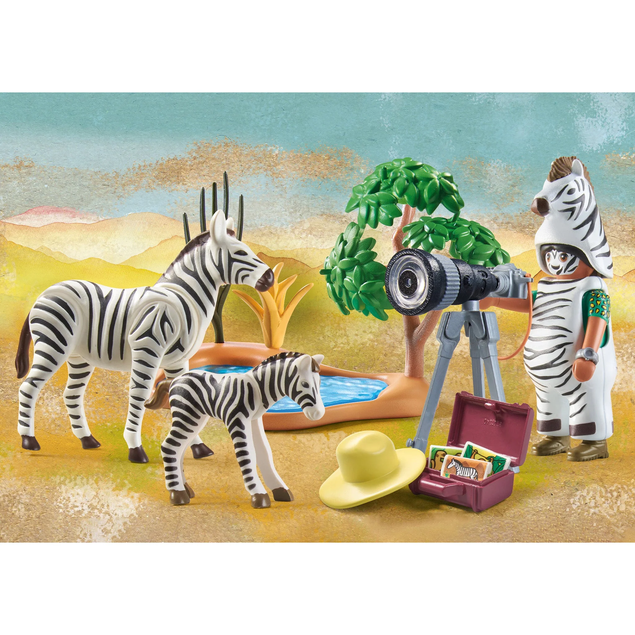 Playmobil Wiltopia: Photographer with Zebras - Pre Sale - Image 2