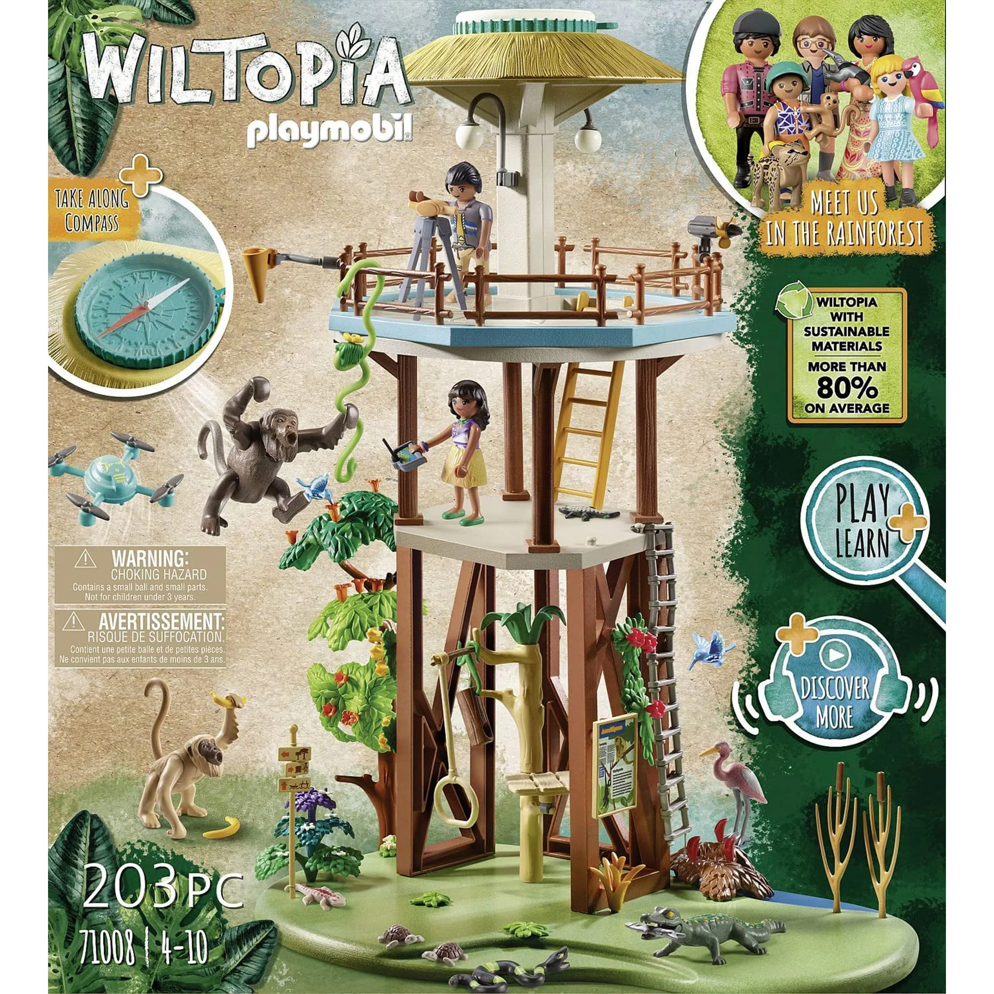 Playmobil Wiltopia: Research Tower with Compass - Image 4