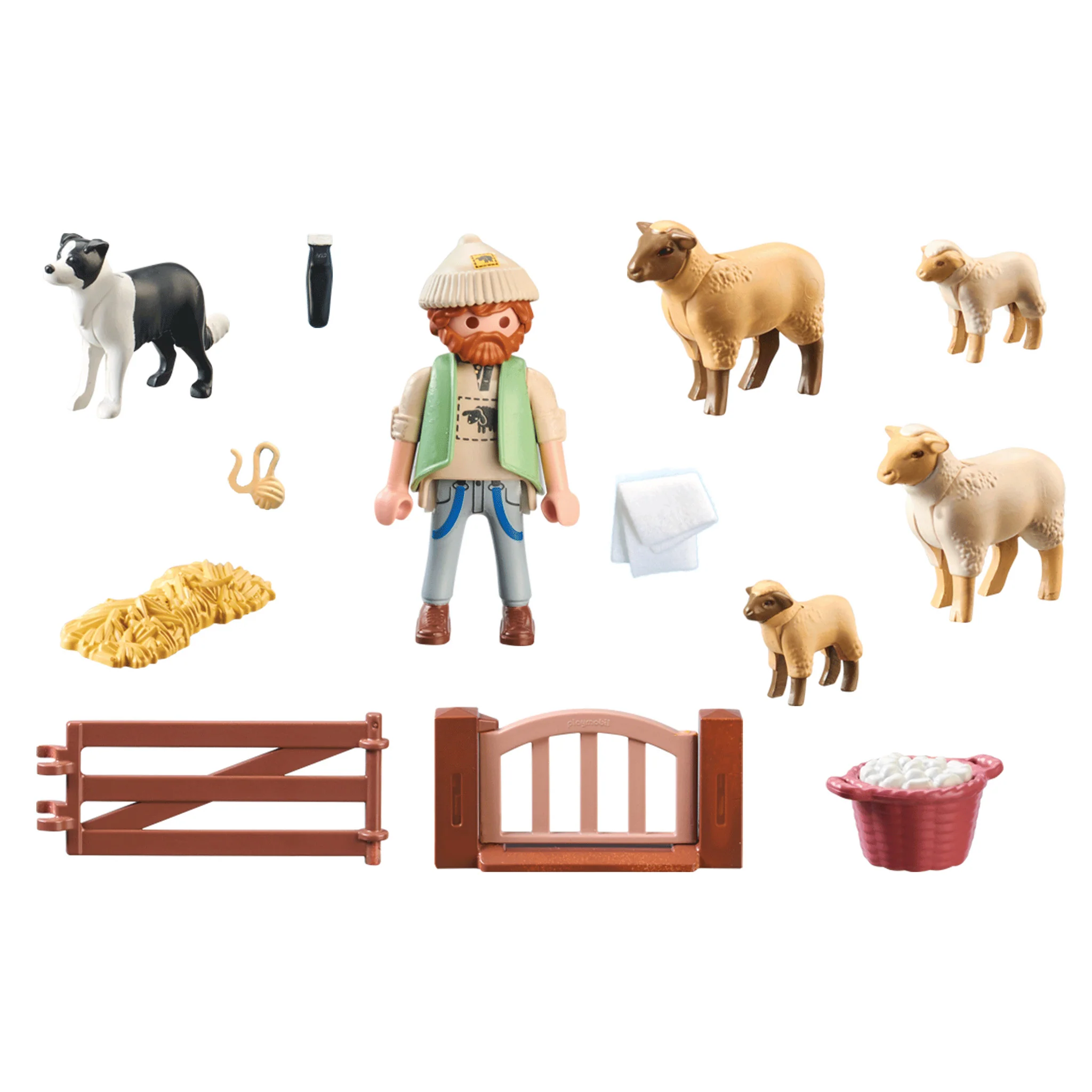 Playmobil Young Shepherd with Flock of Sheep - Image 4
