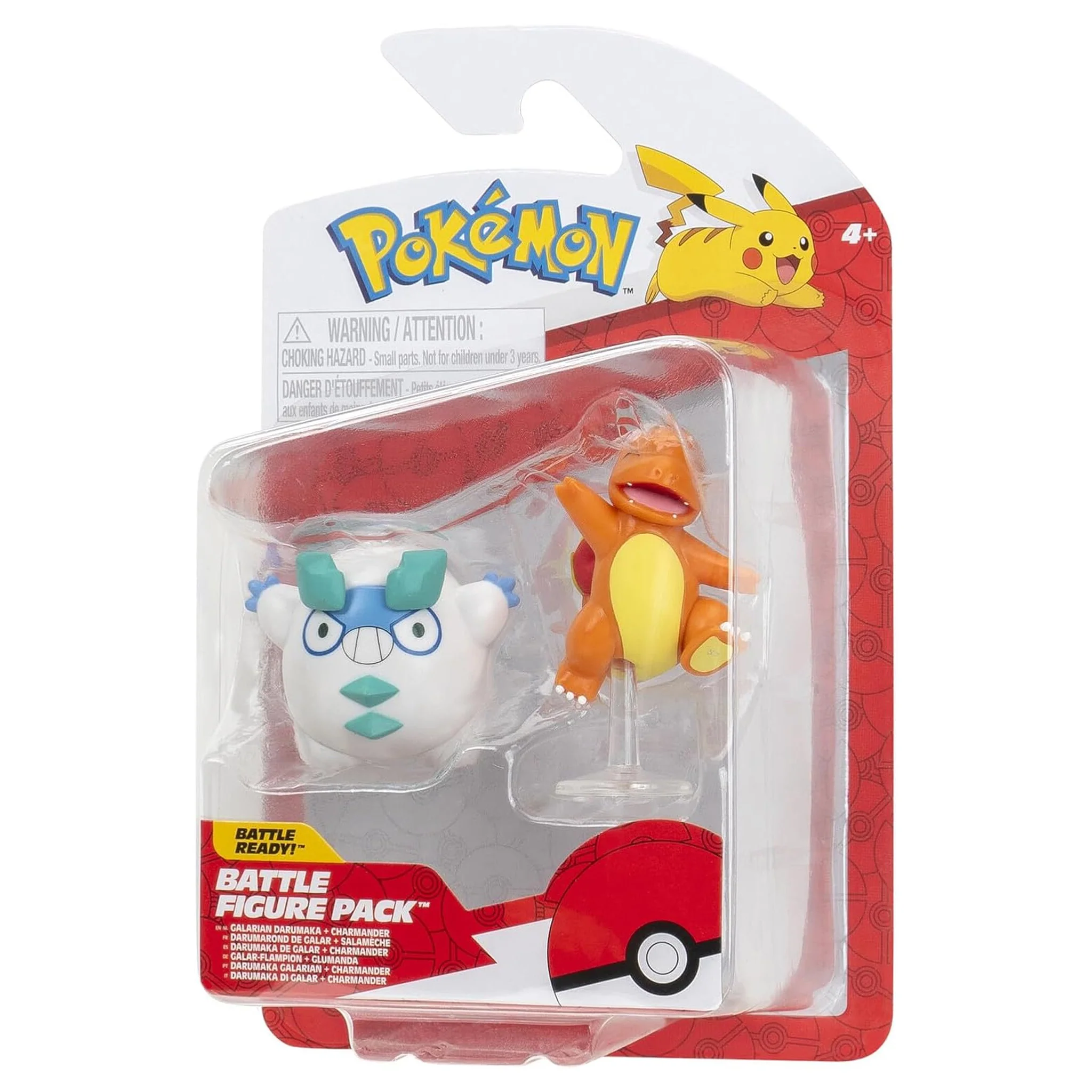 Pokemon Battle Figure - Galarian Darumaka & Charmander - Image 5