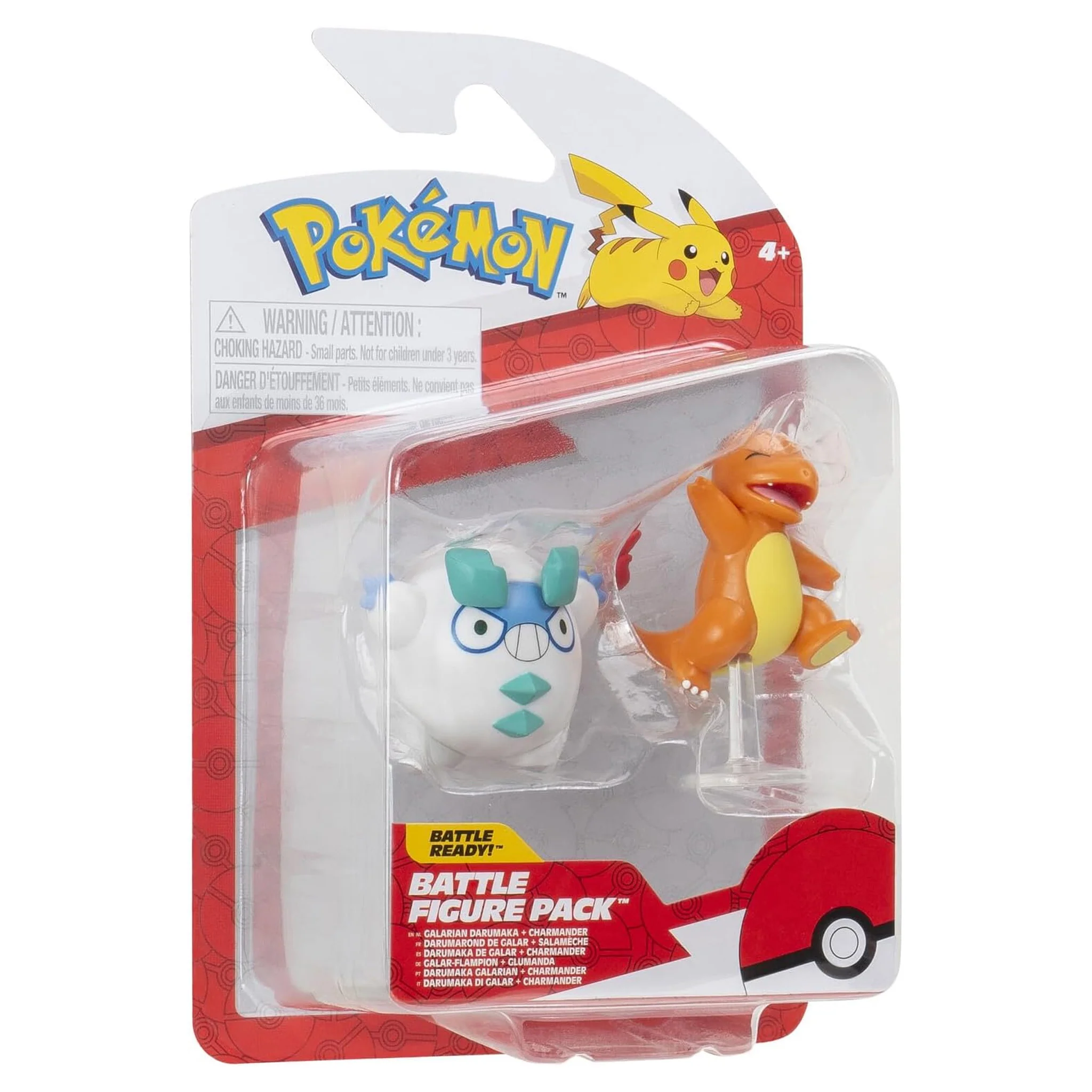 Pokemon Battle Figure - Galarian Darumaka & Charmander - Image 6