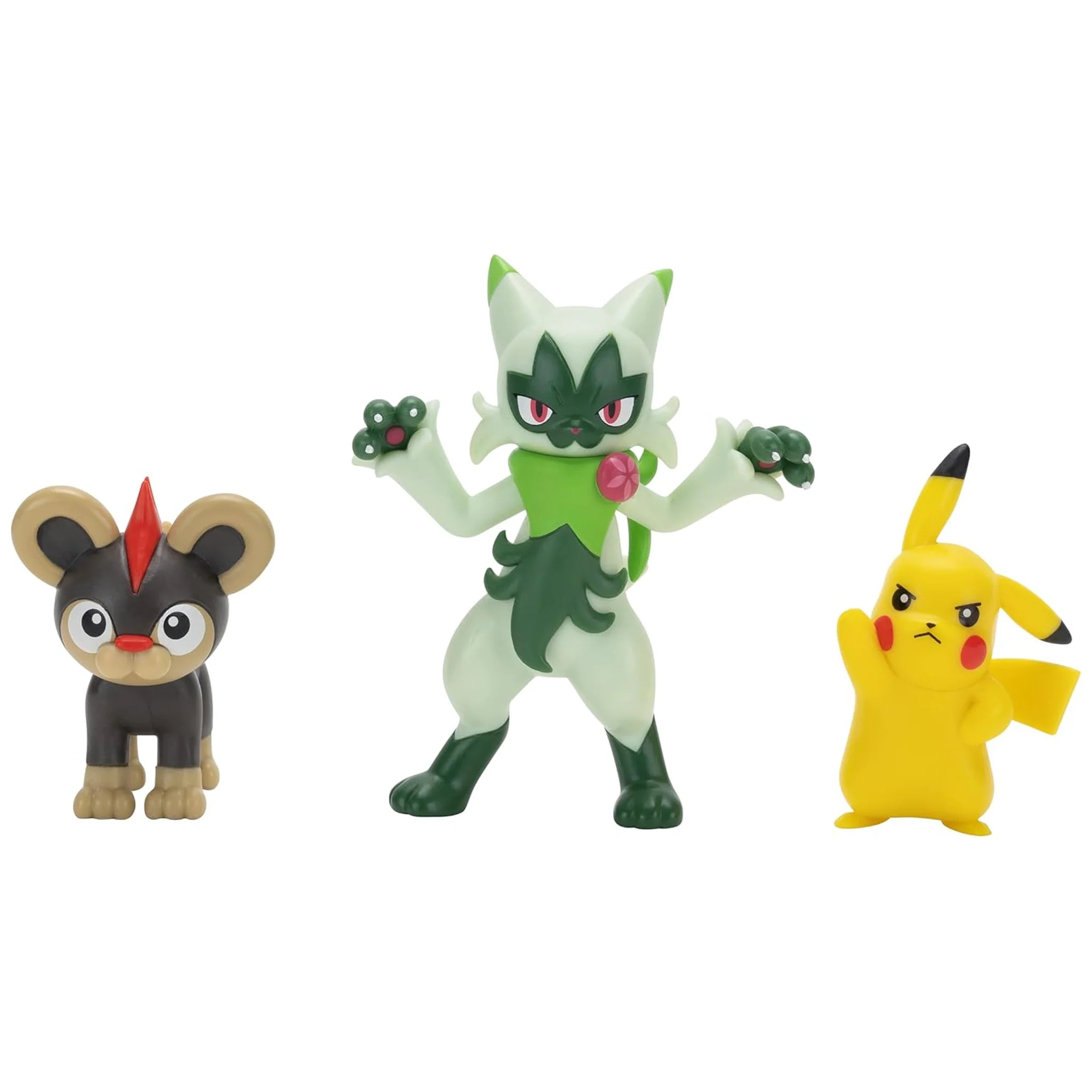 Pokemon Battle Figure Set - Pikachu, Floragato & Litleo - Image 2