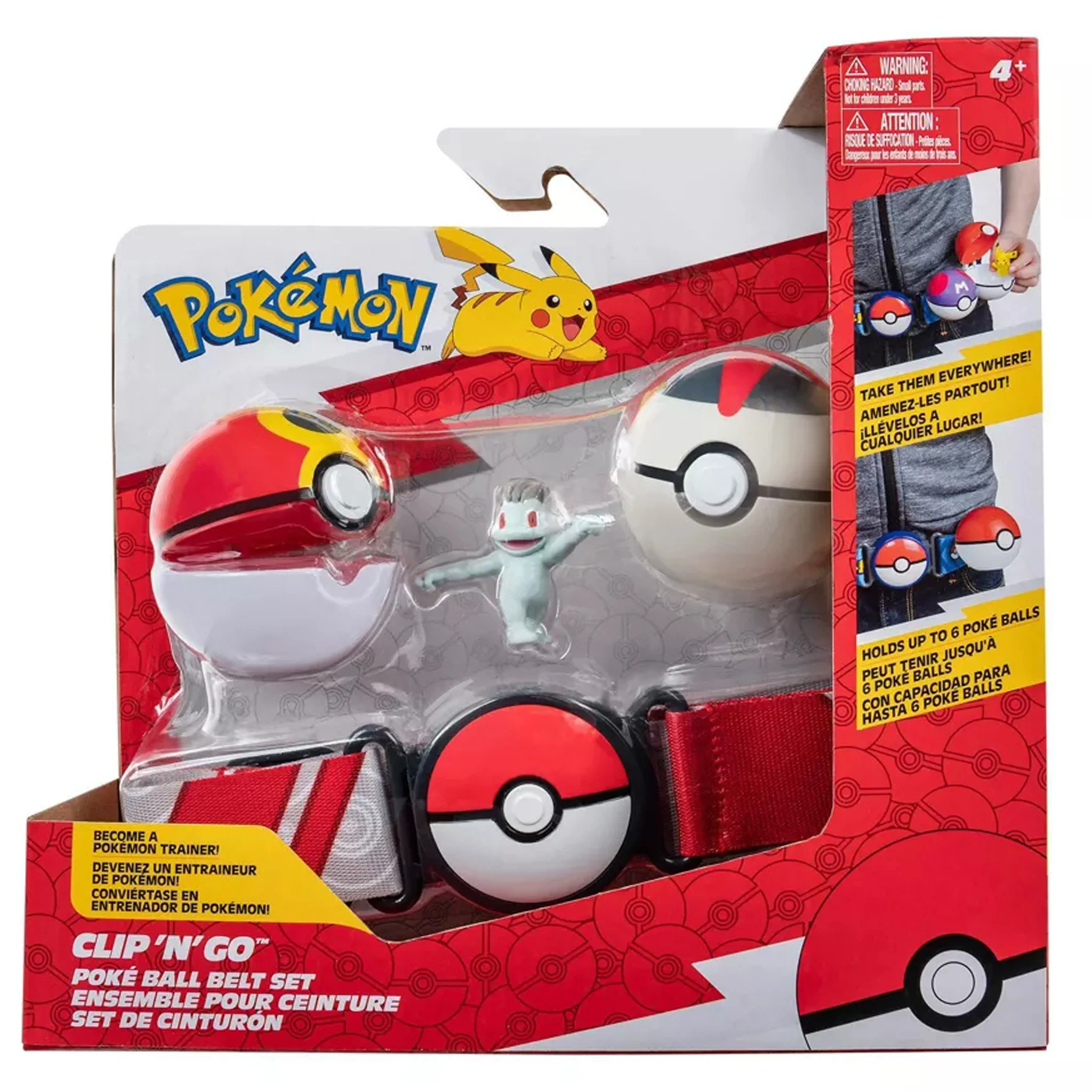 Pokemon Clip n Go Pokeball Belt Set - Machamp