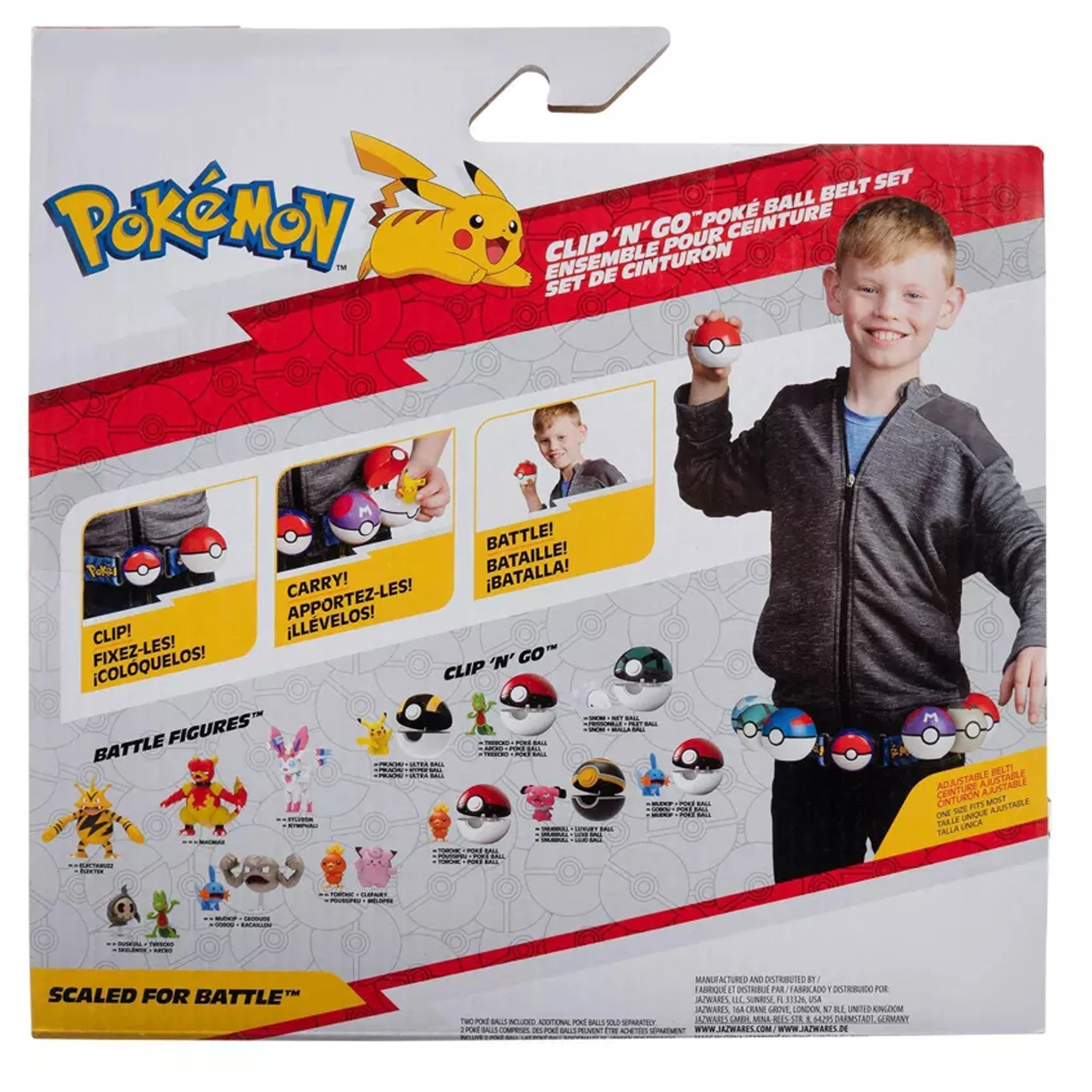 Pokemon Clip'n'Go Pokeball Belt Set - Pikachu Battling - Image 4