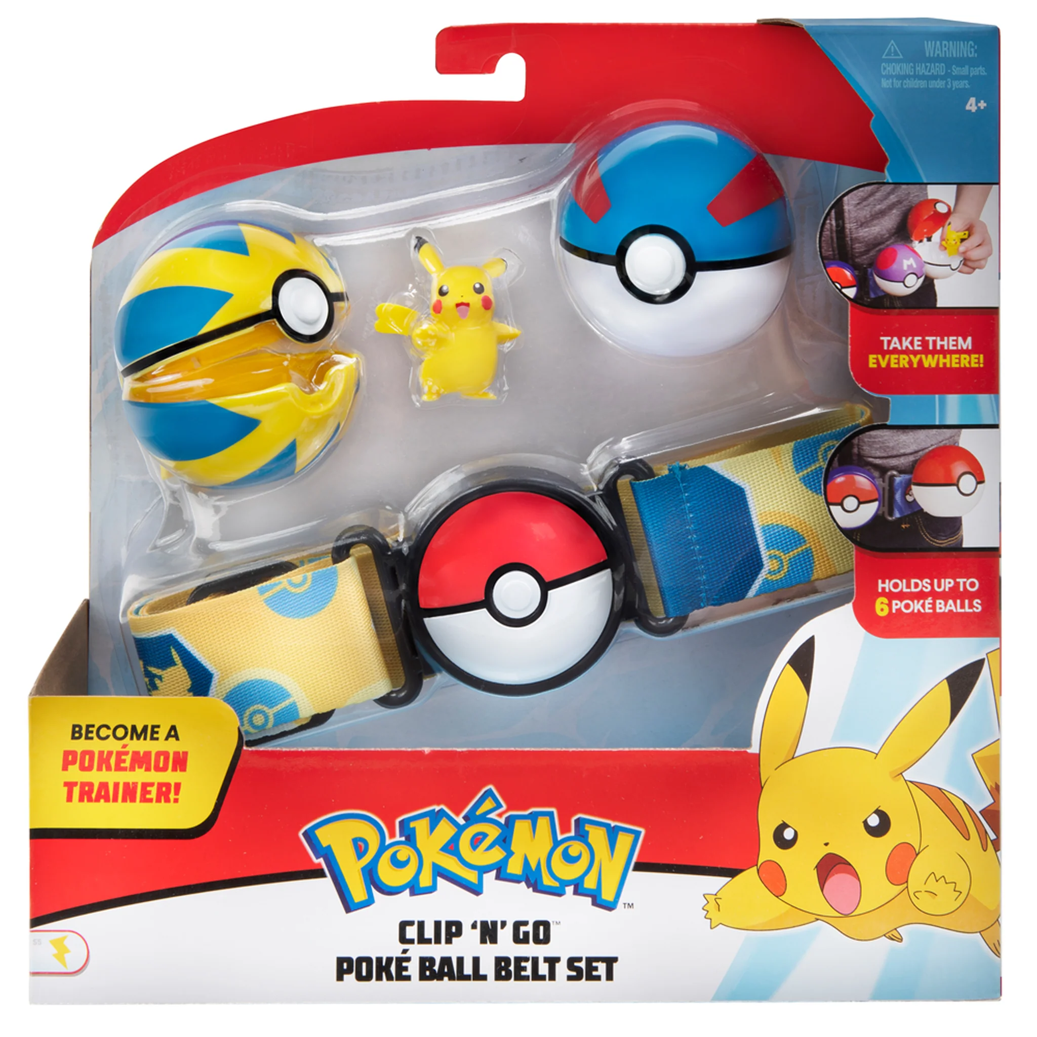 Pokemon Clip'n'Go Pokeball Belt Set - Pikachu Female