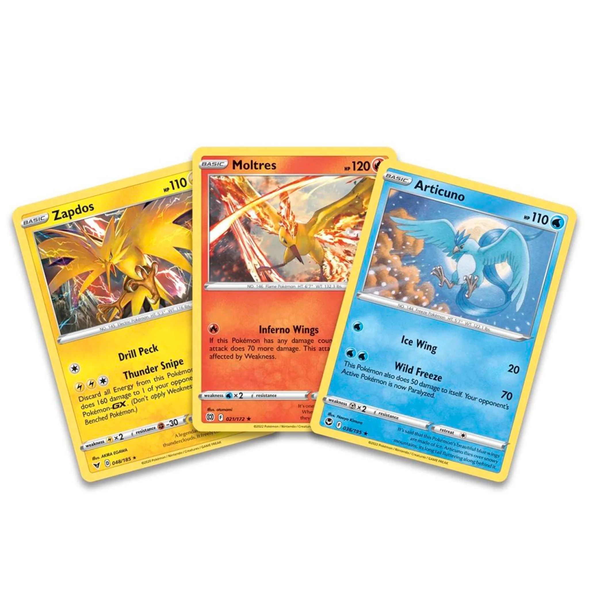 Pokemon TCG Articuno, Zapdos & Moltres Cards with 2 Boosters - Image 2