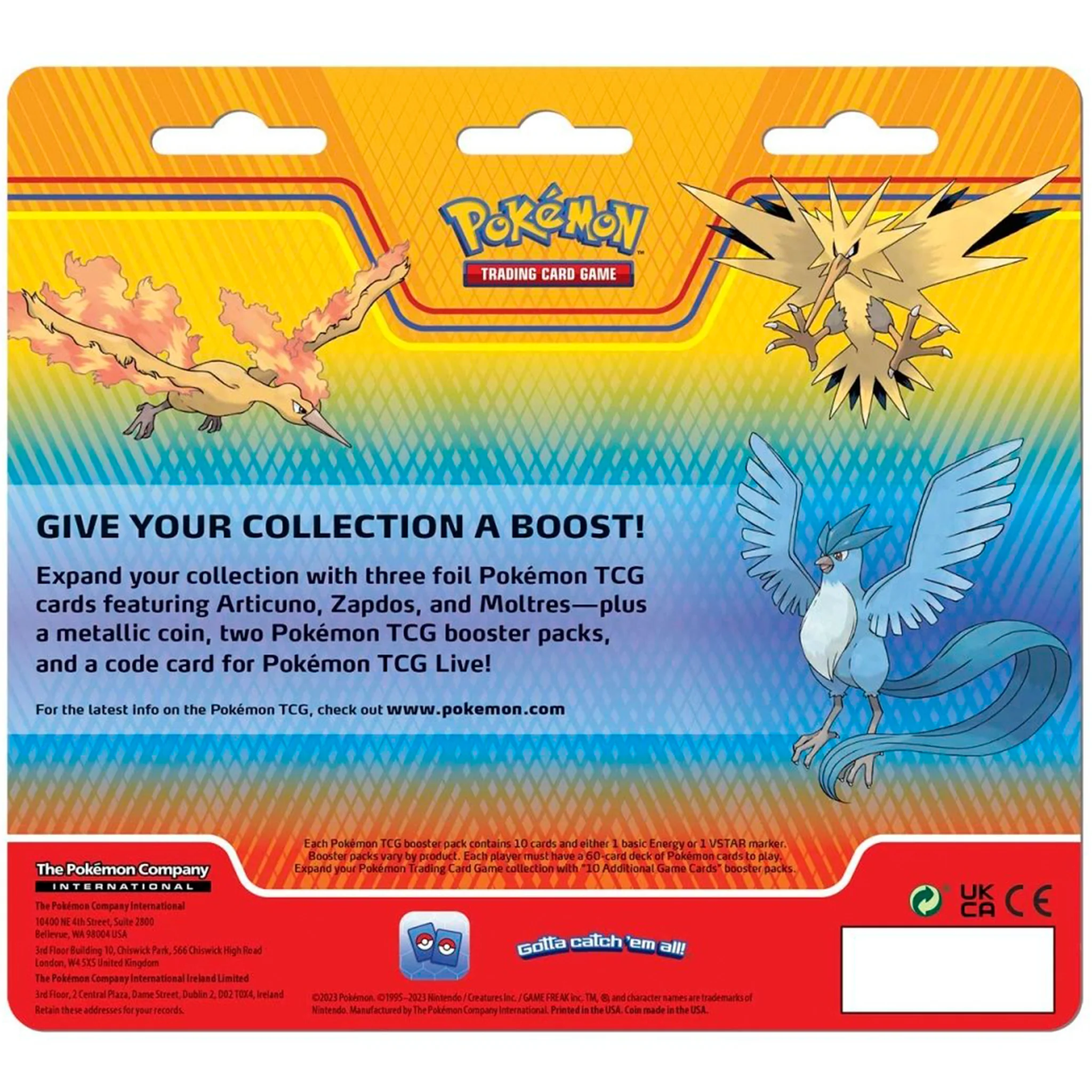 Pokemon TCG Articuno, Zapdos & Moltres Cards with 2 Boosters - Image 5