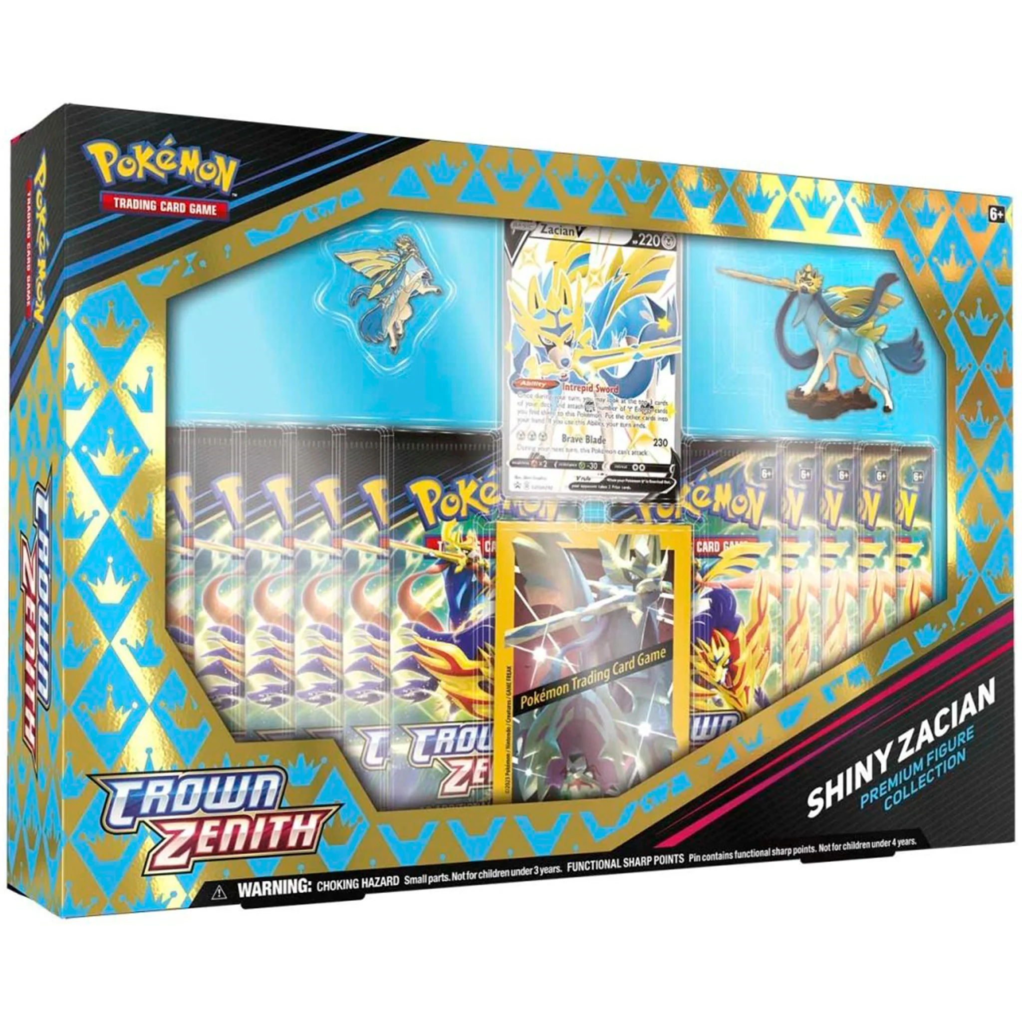 Pokemon TCG - Crown Zenith Shiny Zacian Figure Box