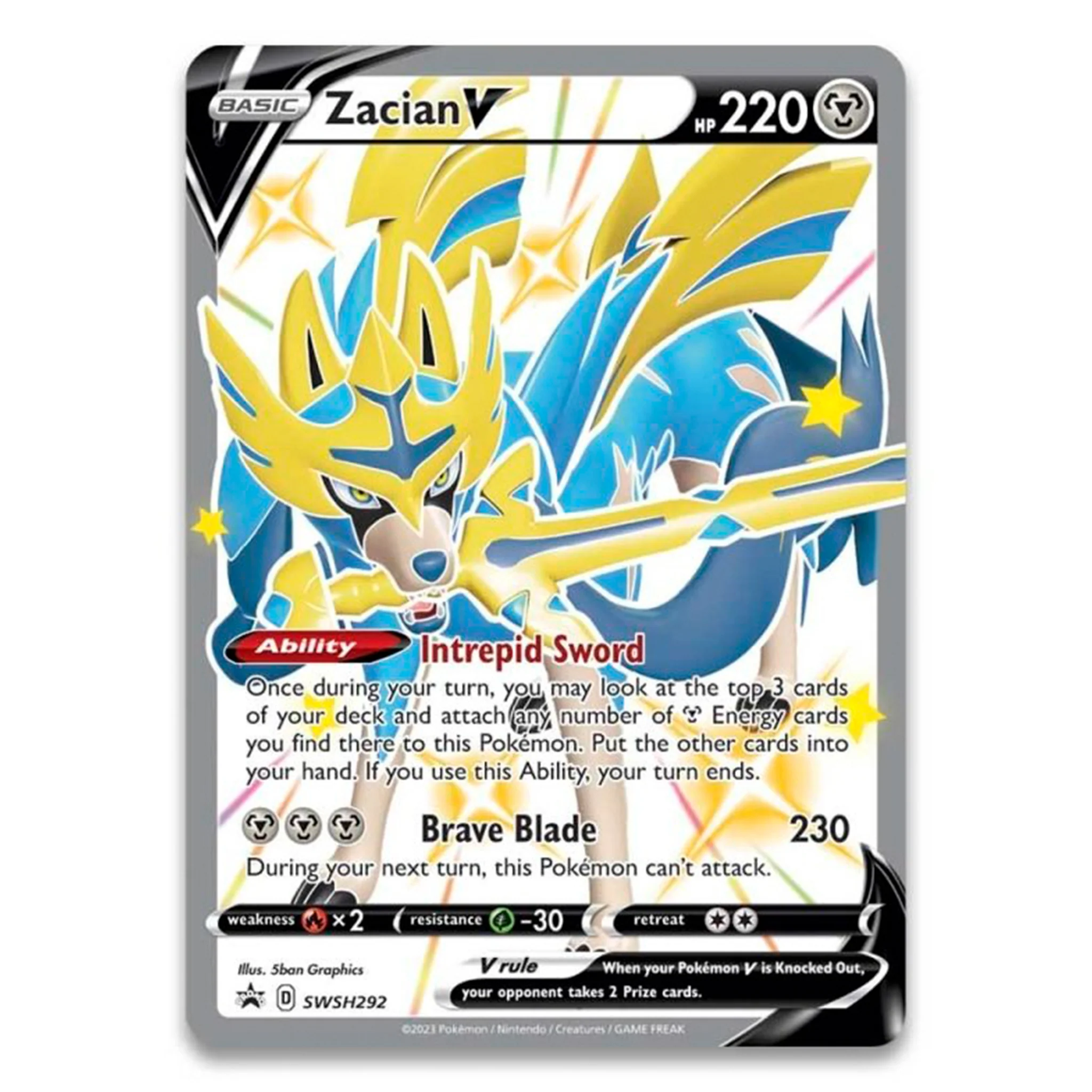 Pokemon TCG - Crown Zenith Shiny Zacian Figure Box - Image 4