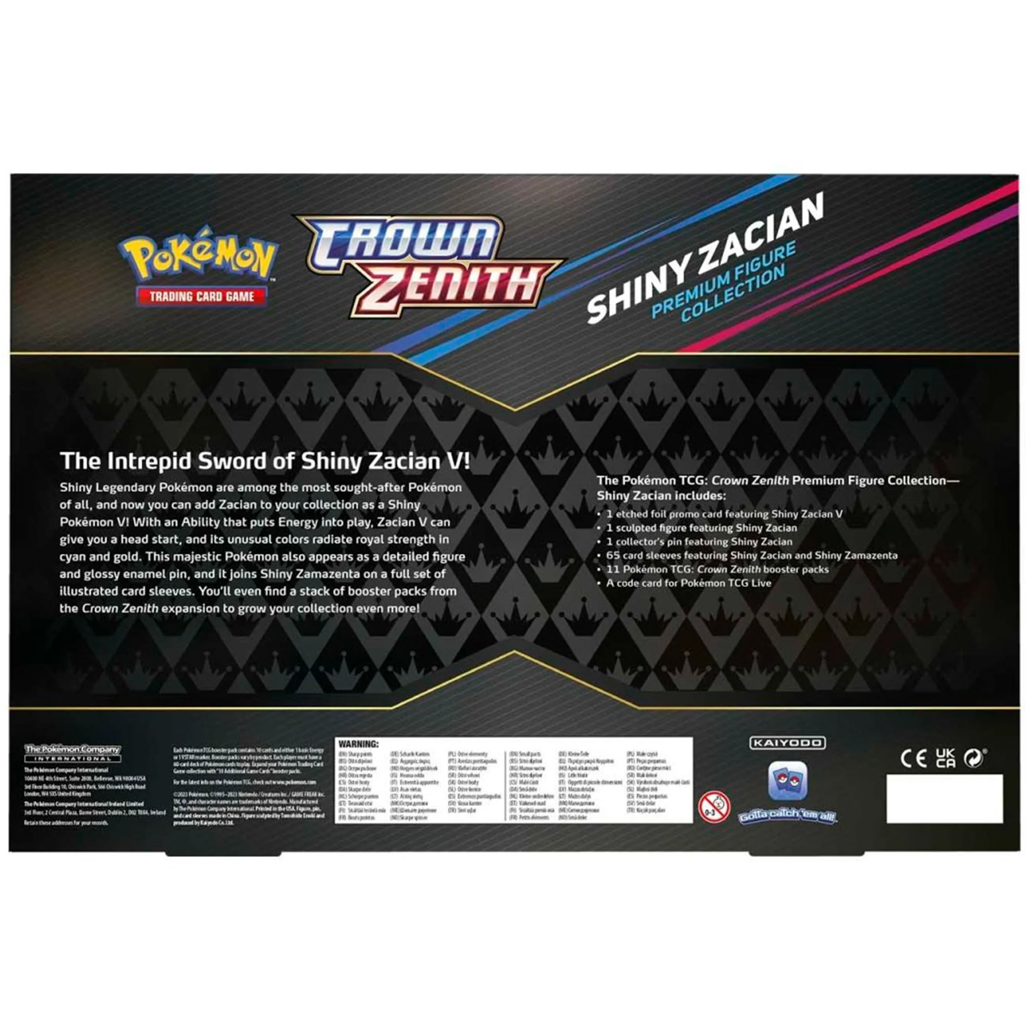 Pokemon TCG - Crown Zenith Shiny Zacian Figure Box - Image 7