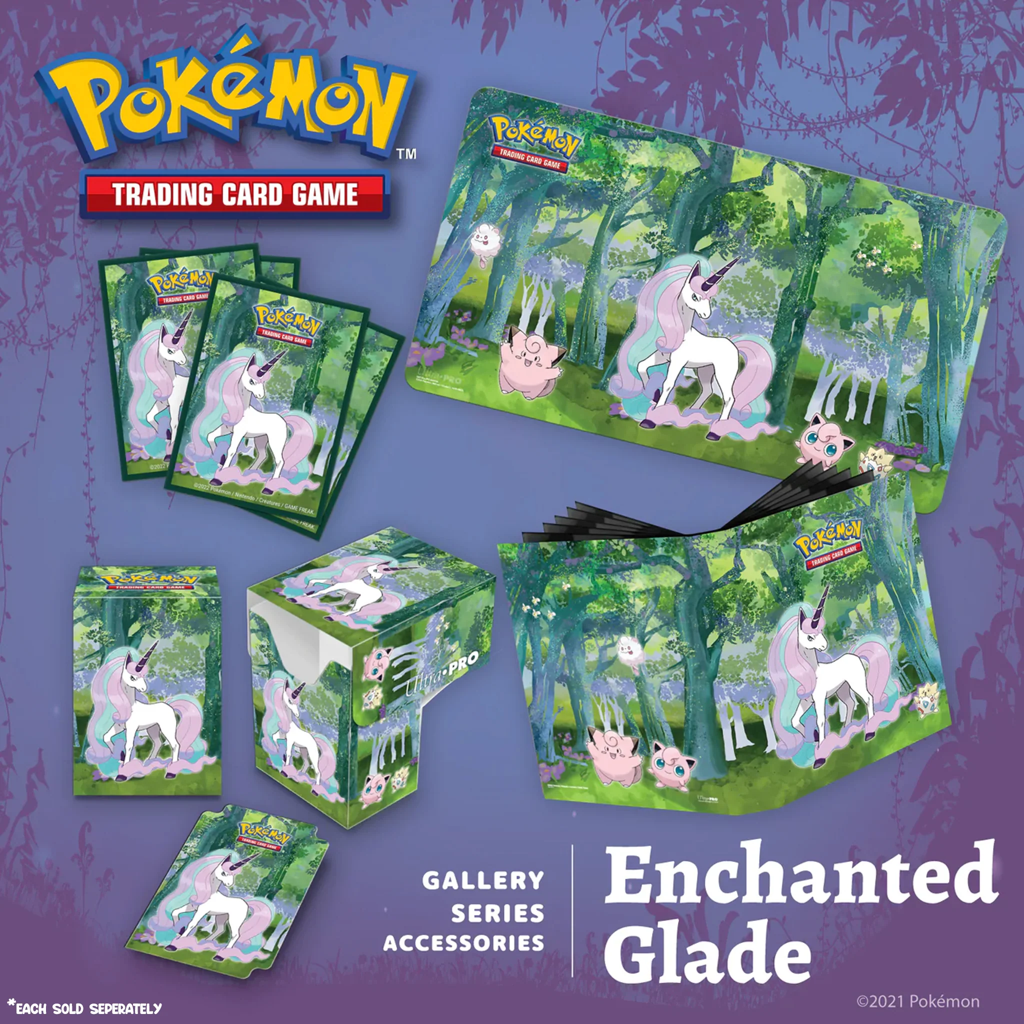 Pokemon TCG Deck Protector Sleeves x65 - Gallery Series- Enchanted Glade - Image 2