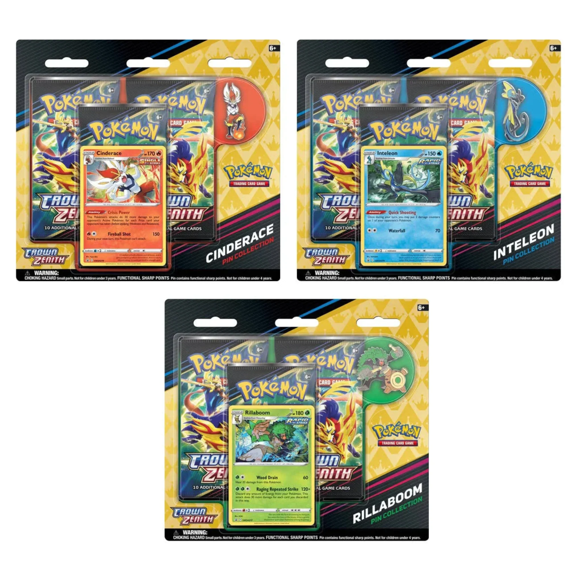 Pokemon TCG Pokemon Crown Zenith Pin Collection - Rillaboom - Image 2