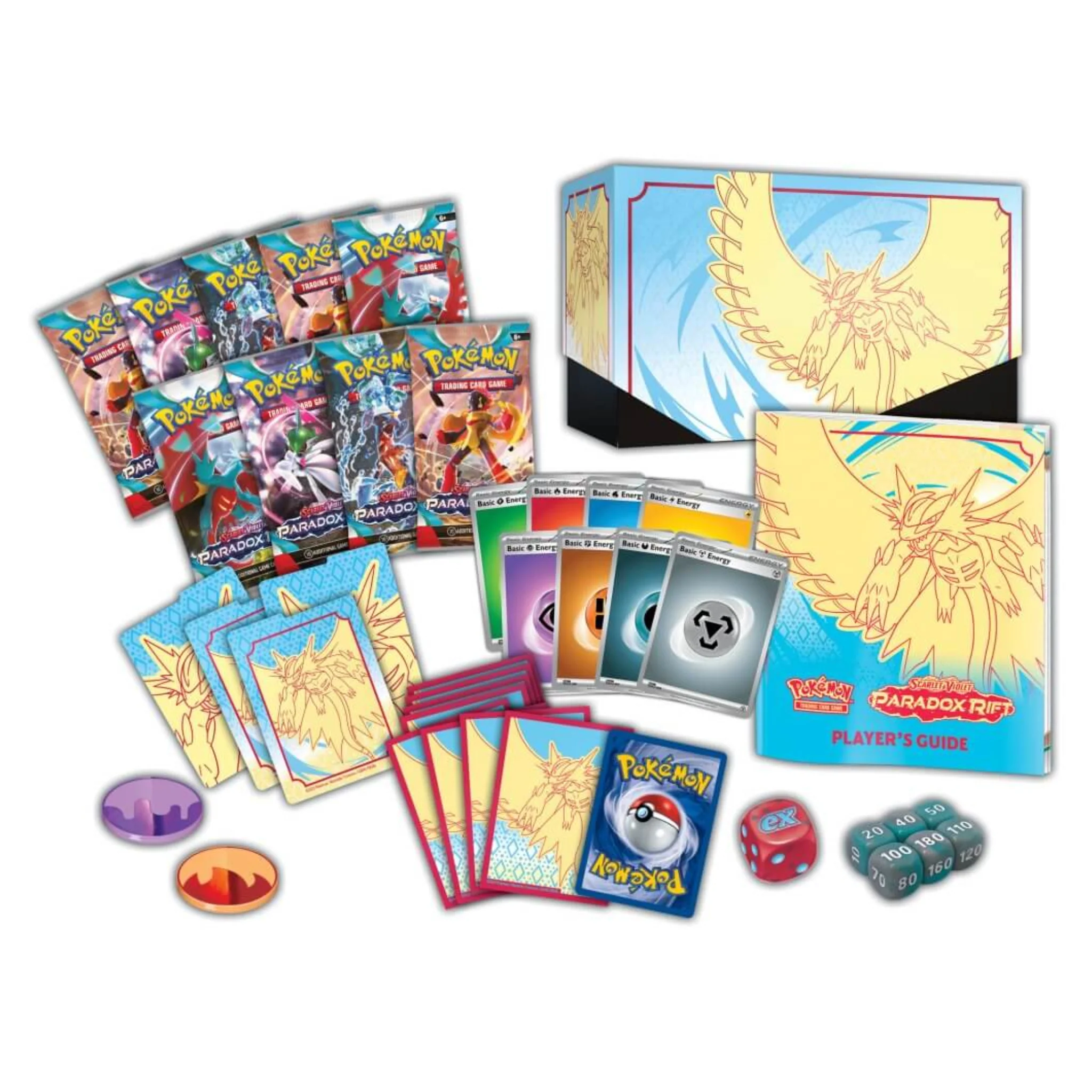 Pokemon TCG - Scarlet & Violet 4 Paradox Rift Elite Trainer Box - Roaring Moon - Image 4
