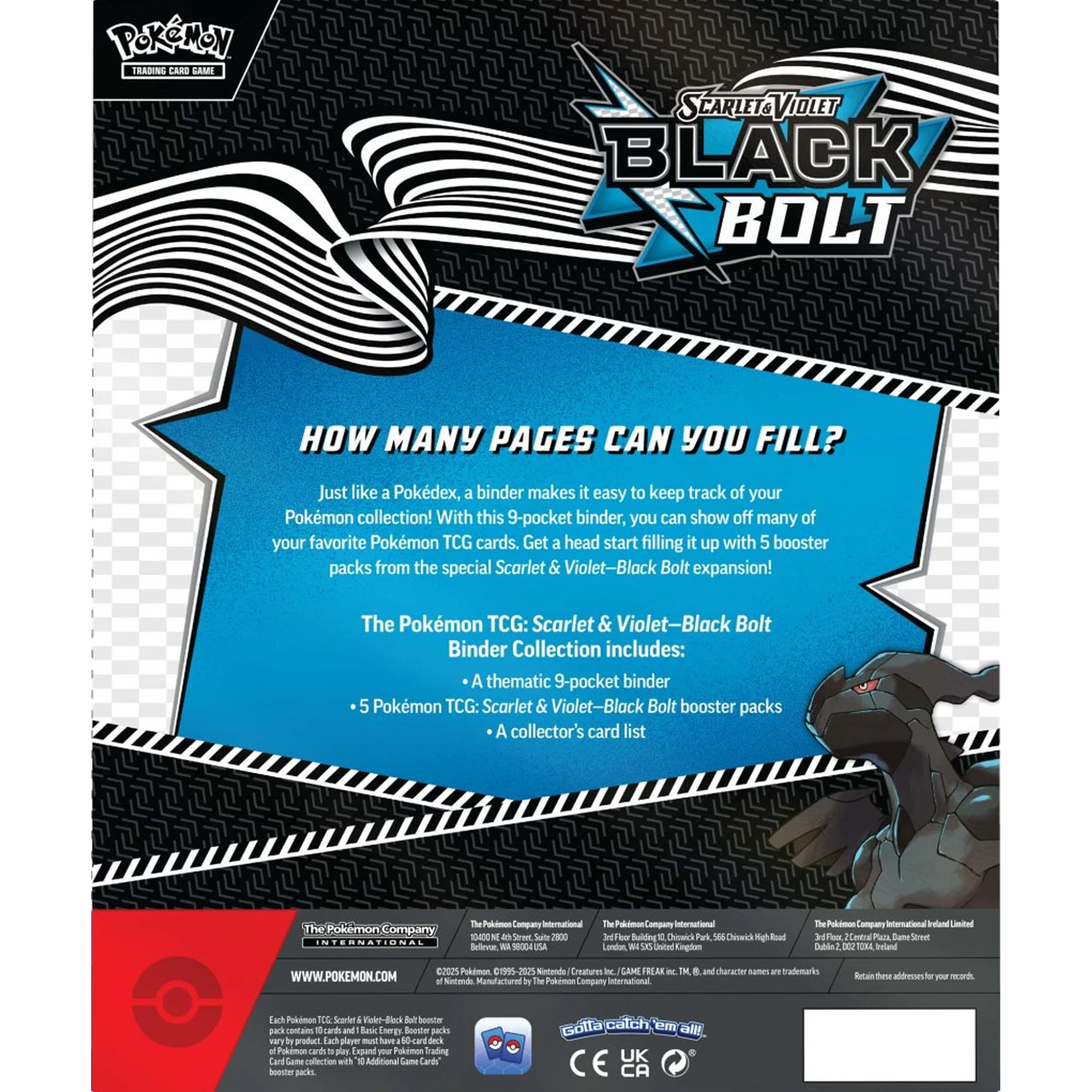 Pokemon TCG Scarlet & Violet - Black Bolt Binder Collection - Image 3