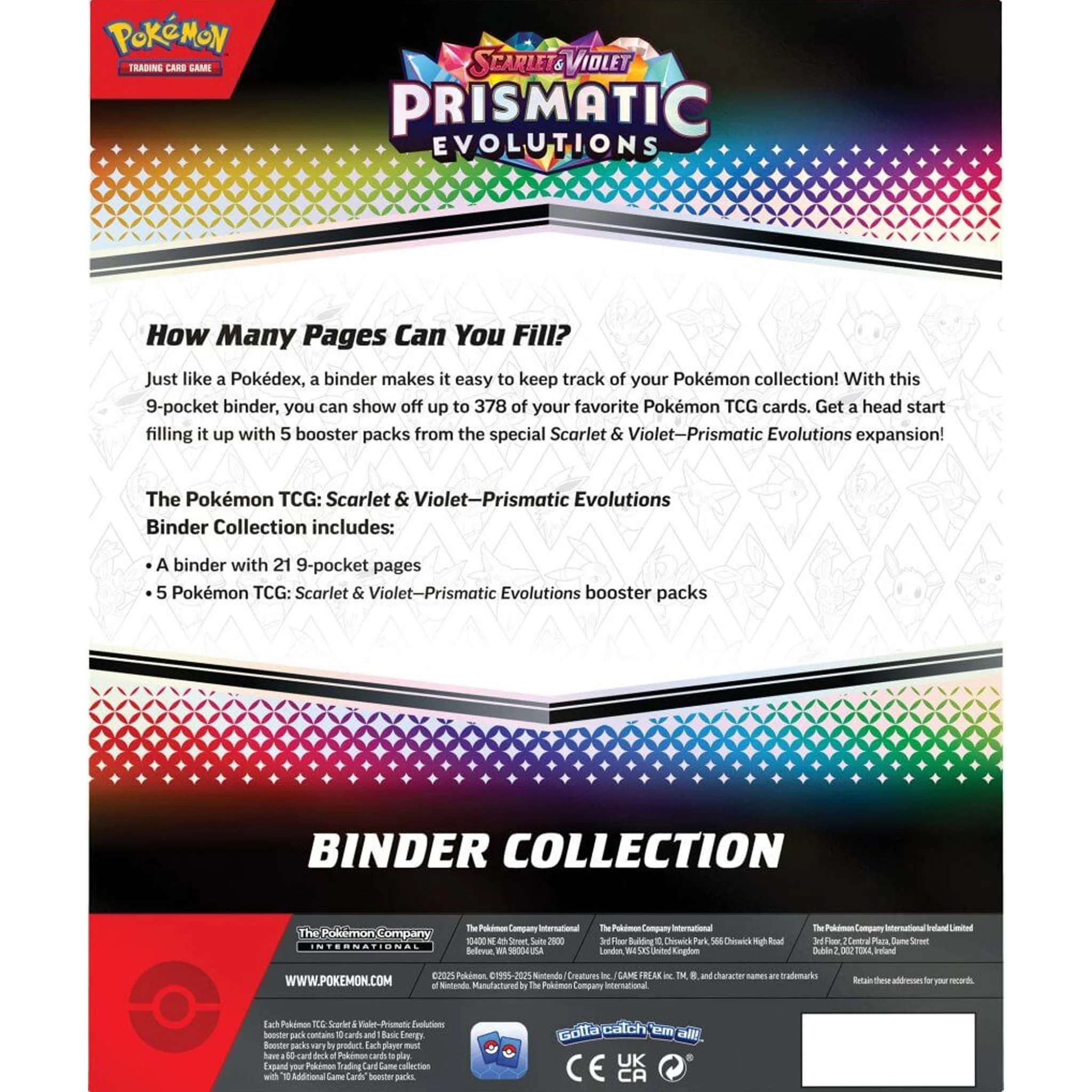 Pokemon TCG Scarlet & Violet Prismatic Evolutions - Binder Collection - Image 5