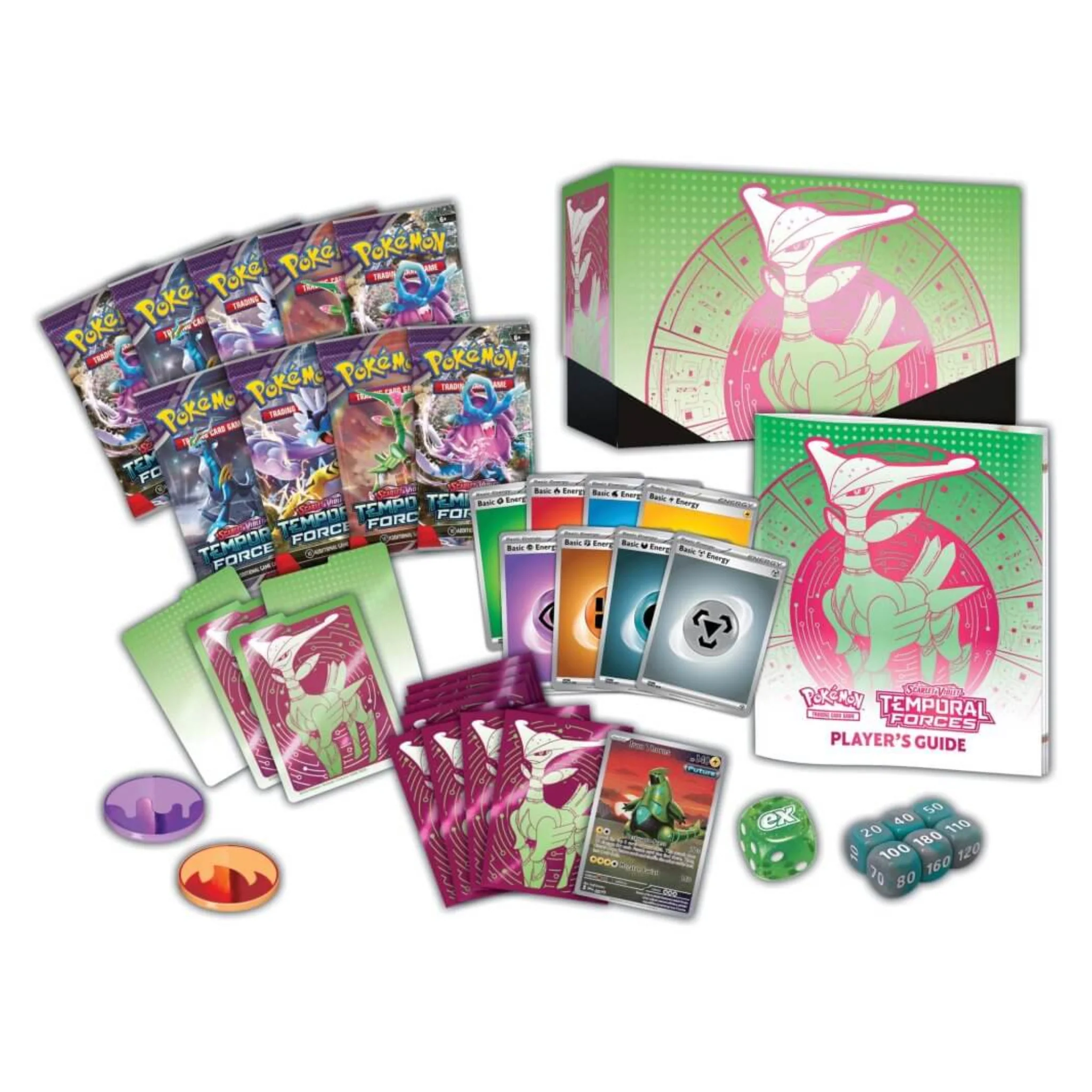 Pokemon TCG - Scarlet & Violet Temporal Forces Elite Trainer Box - Iron Leaves - Image 2