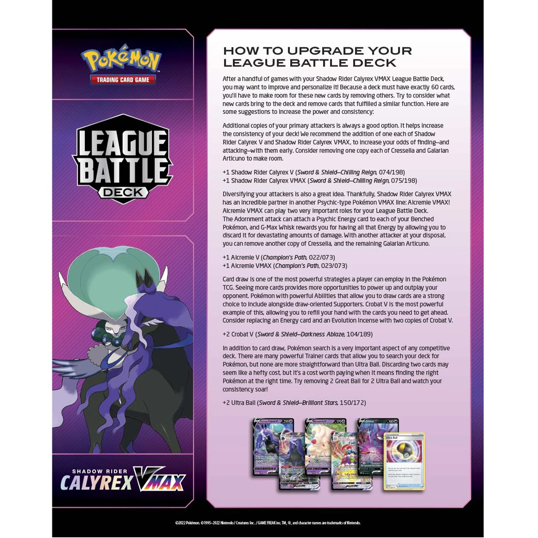 Pokémon TCG - Shadow Rider Calyrex VMAX League Battle Deck - Image 3