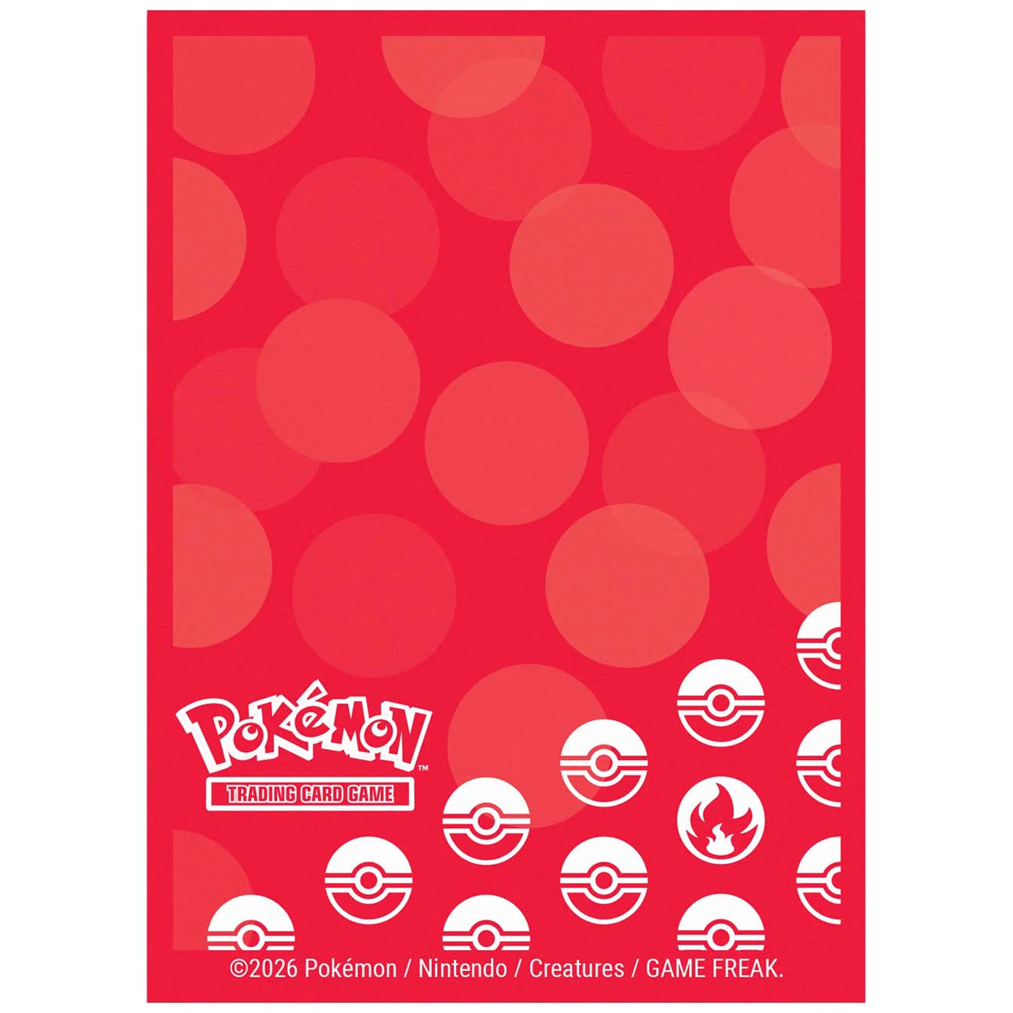 Pokemon TCG Ultra Pro 65ct Deck Protector Sleeves Energy Fire Type x65 - Image 3