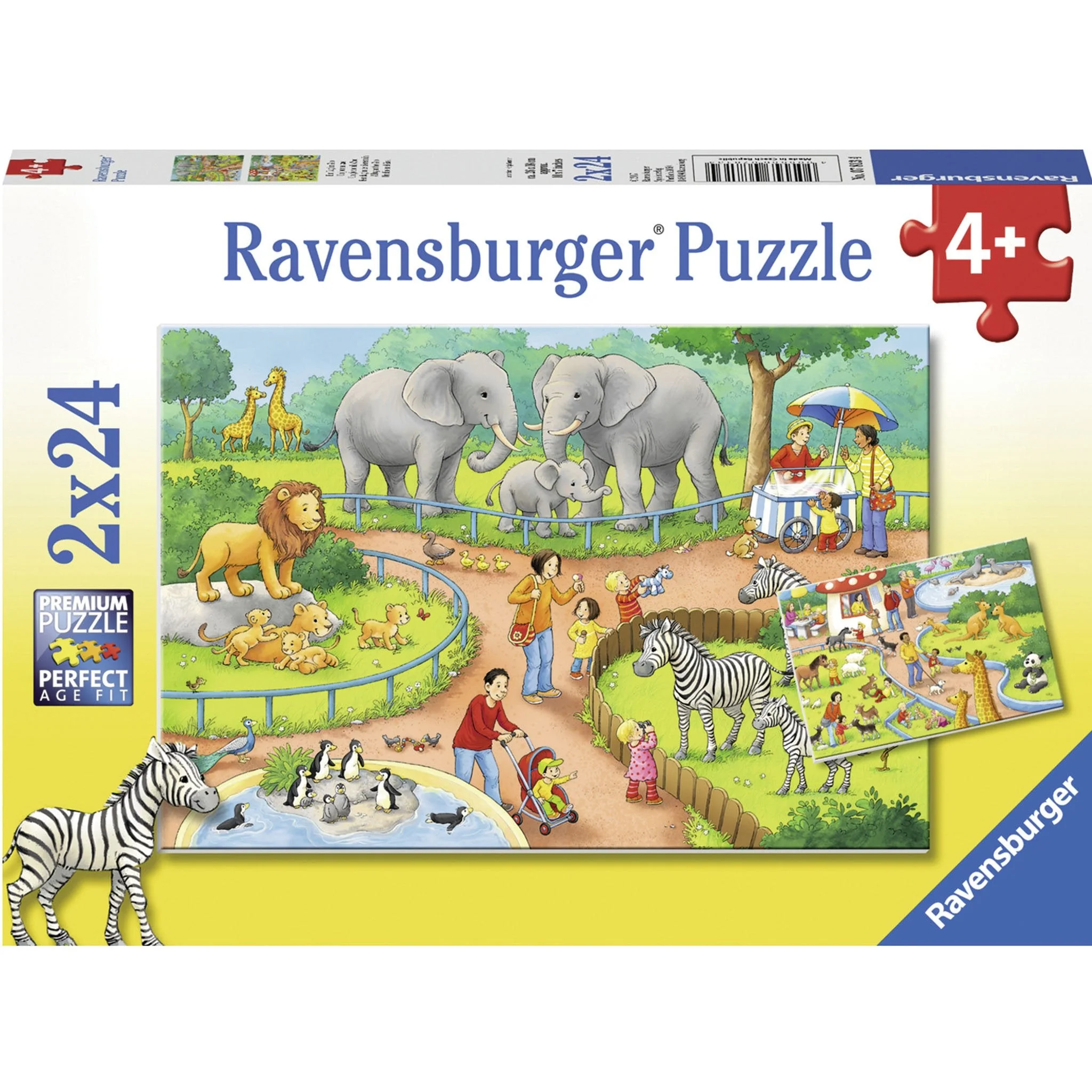 Ravensburger A Day at the Zoo Puzzle 2x24pc