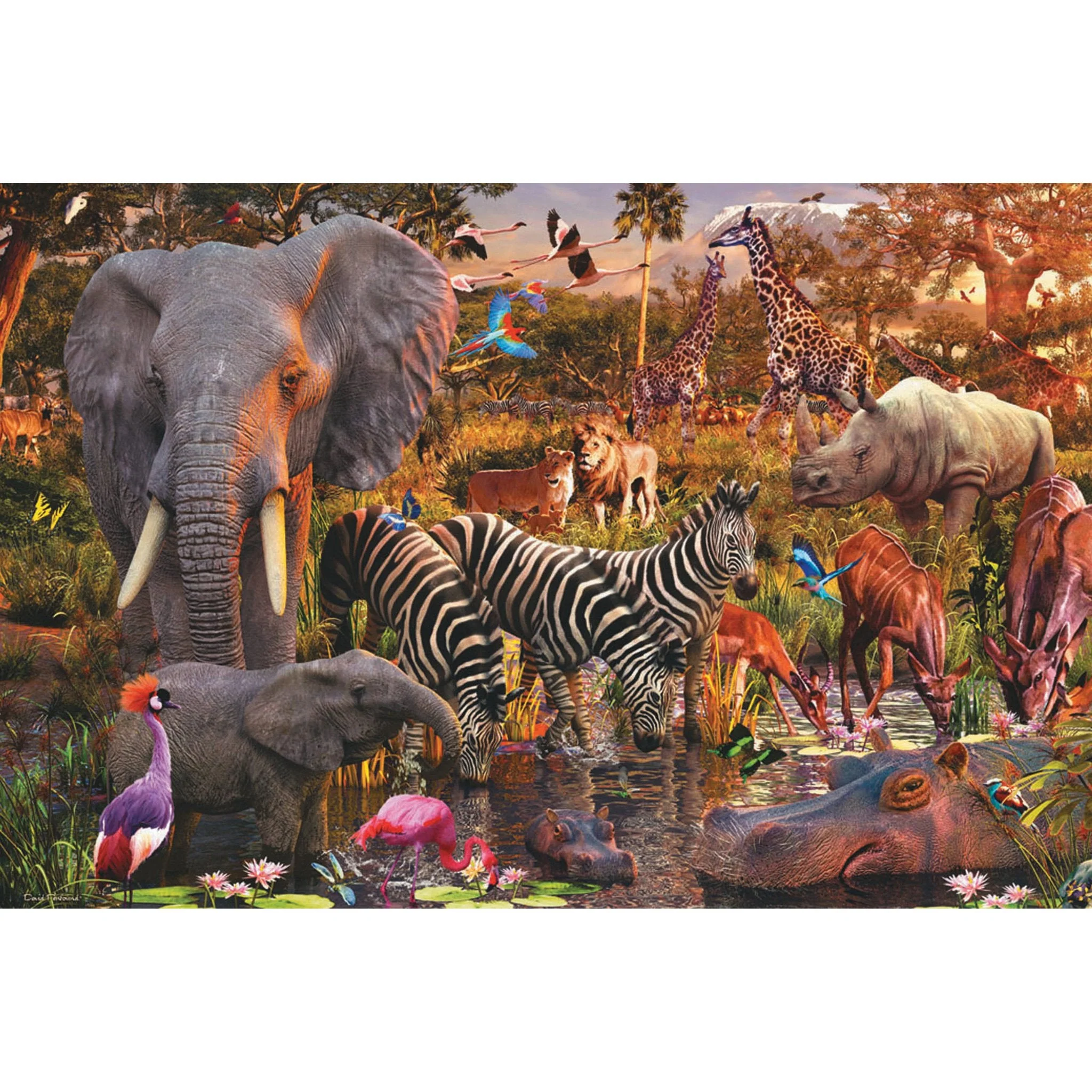 Ravensburger African Animal World Puzzle 3000pc - Image 2