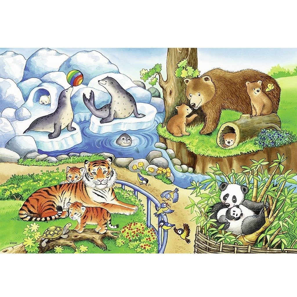 Ravensburger Animals In The Zoo Puzzle 2x12pc - Image 2