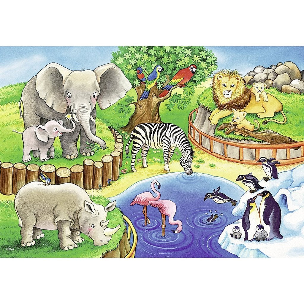 Ravensburger Animals In The Zoo Puzzle 2x12pc - Image 3