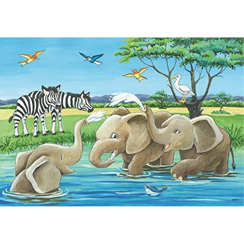 Ravensburger Baby Safari Animals Puzzle 2x12pc - Image 2