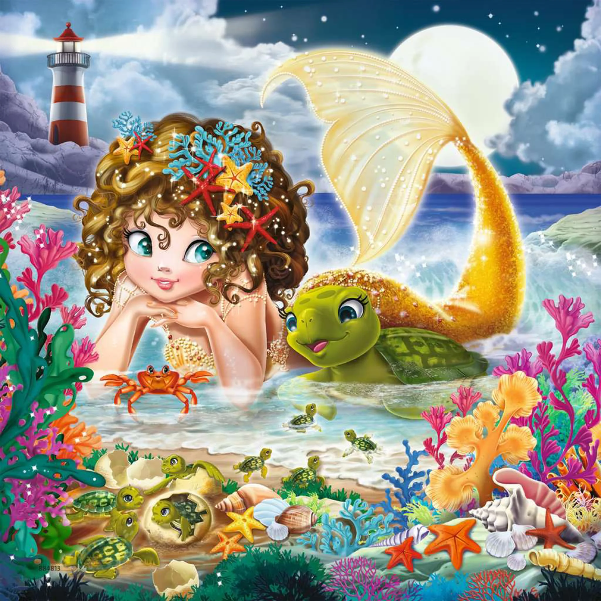 Ravensburger Charming Mermaids Puzzle 3x49pc - Image 3