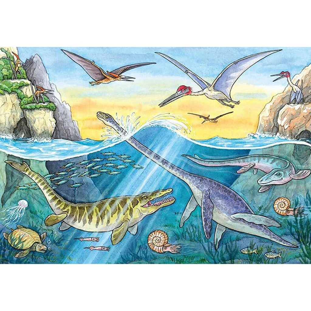 Ravensburger Dinosaurs of Land and Sea Puzzle 2x24pc - Image 2