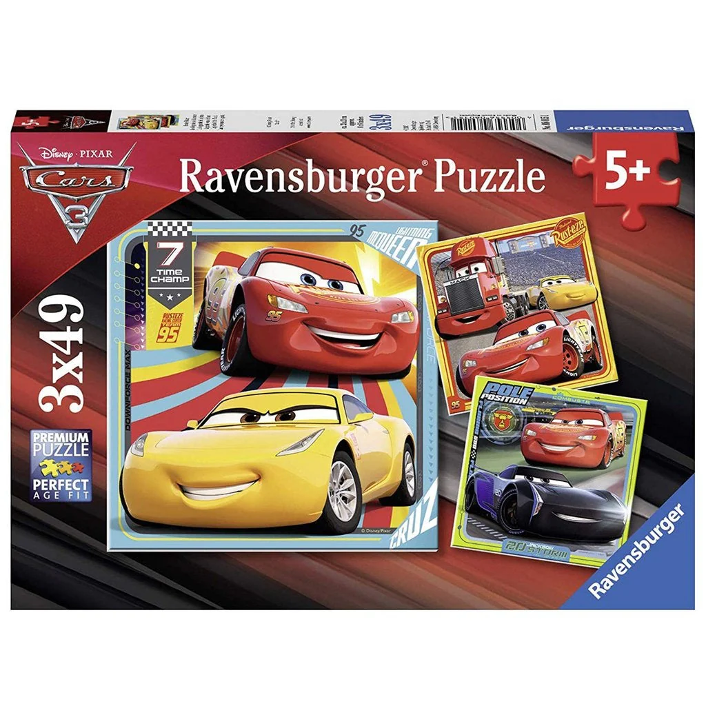 Ravensburger Disney Cars 3 Collection 3x49pc