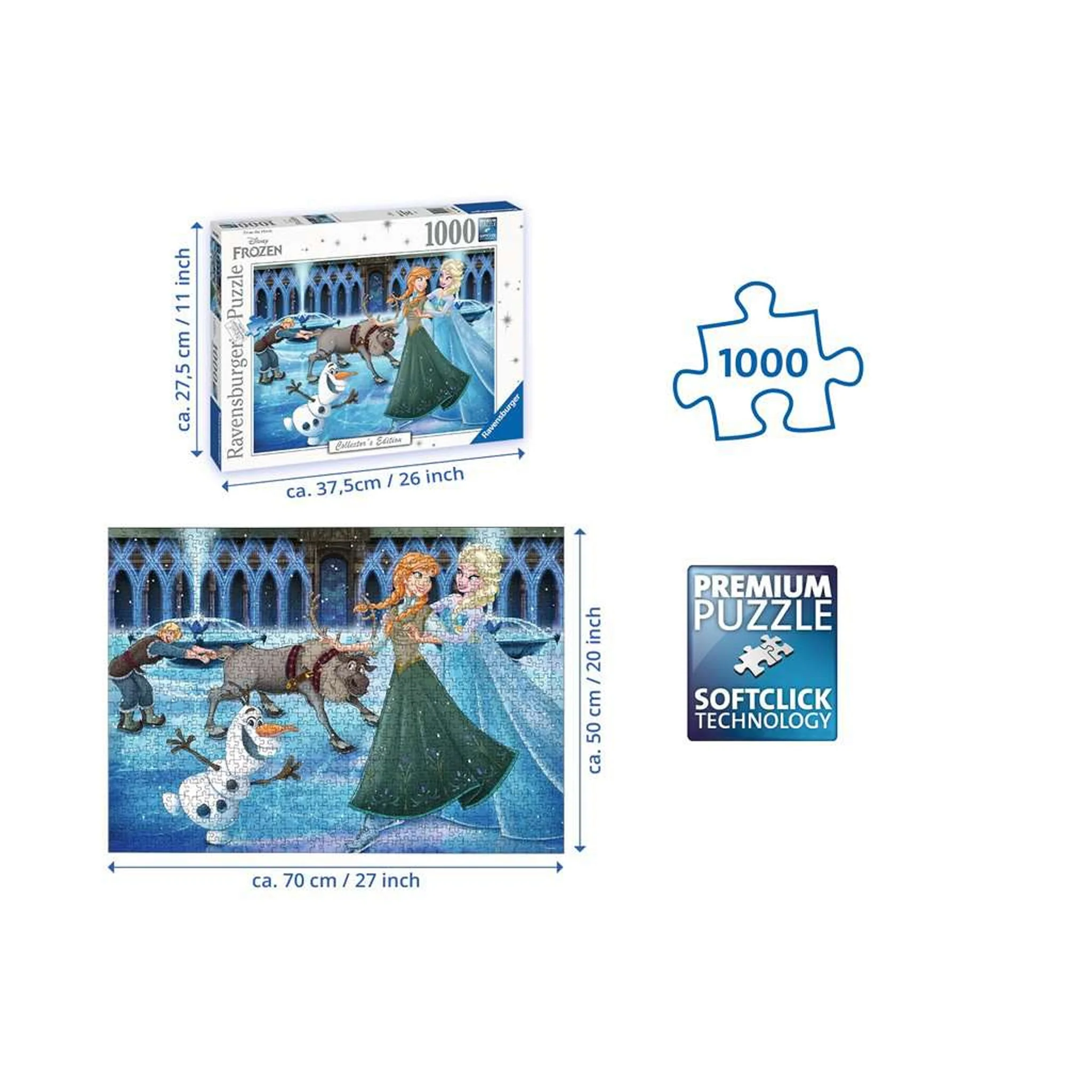 Ravensburger Disney Moments Frozen 1000pc - Damaged Box - Image 3