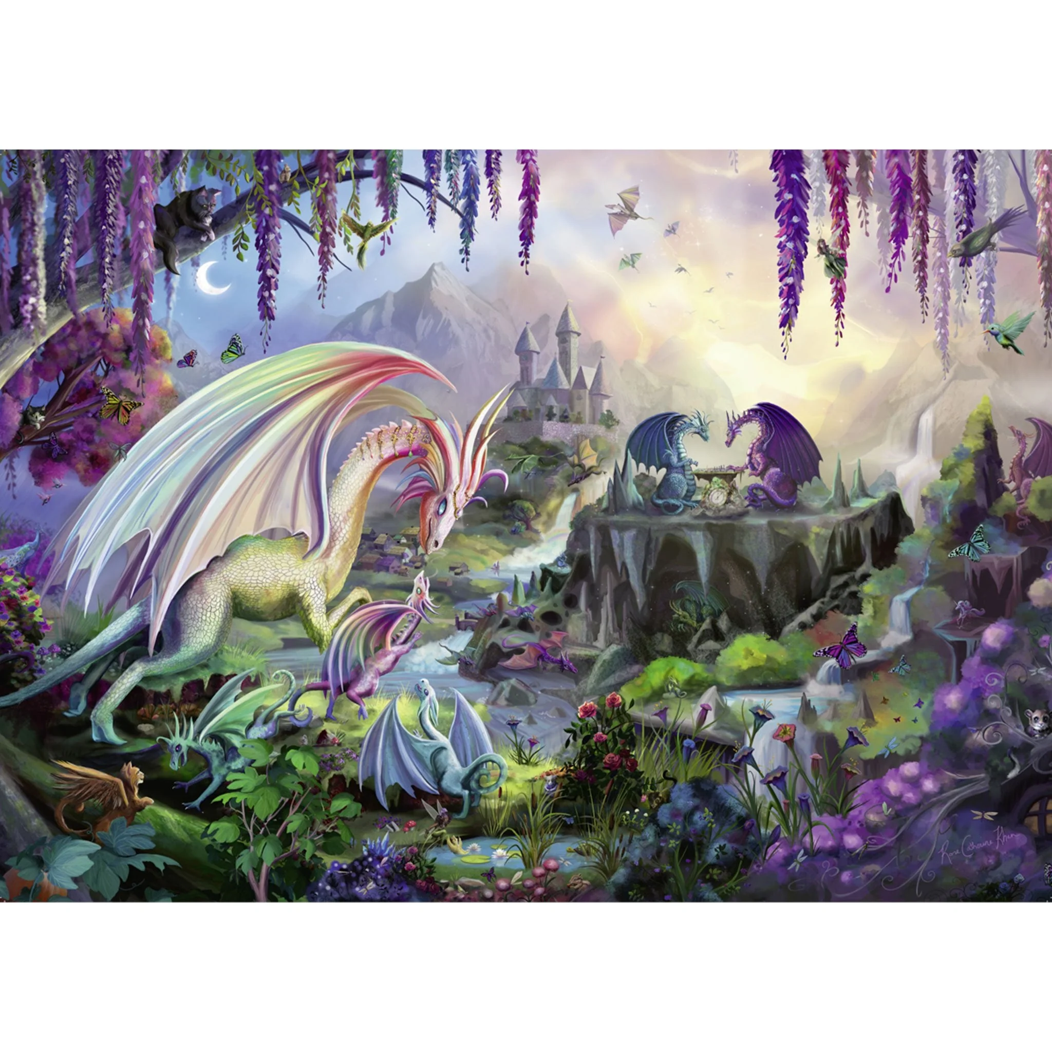 Ravensburger Dragon Valley Puzzle 2000pc - Image 2