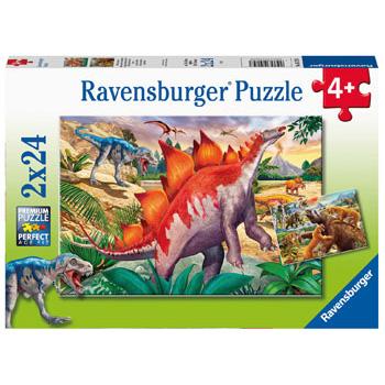 Ravensburger Jurassic Wildlife Puzzle 2x24pc Puzzle