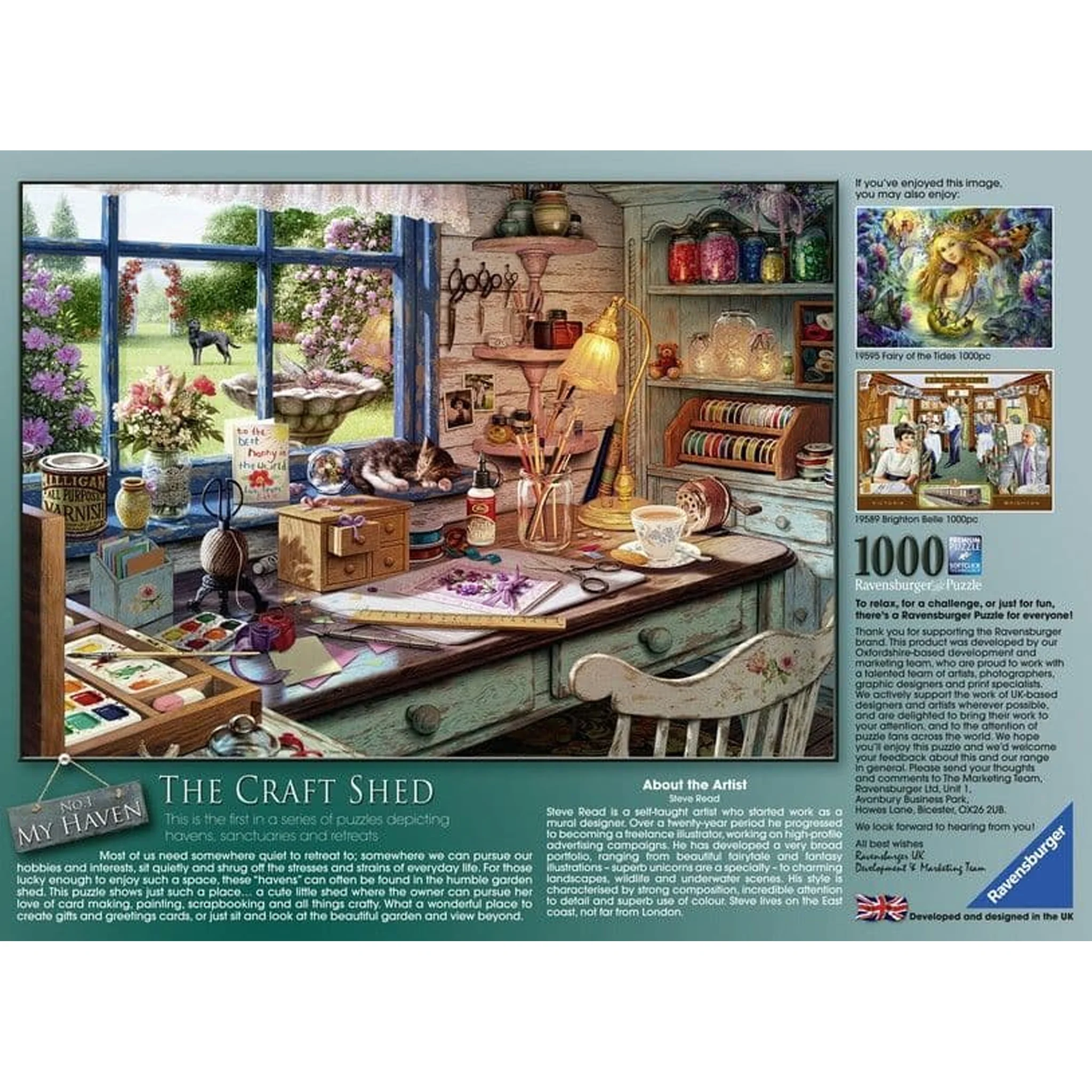 Ravensburger My Haven No 1 The Craft Shed 1000pc - Image 3