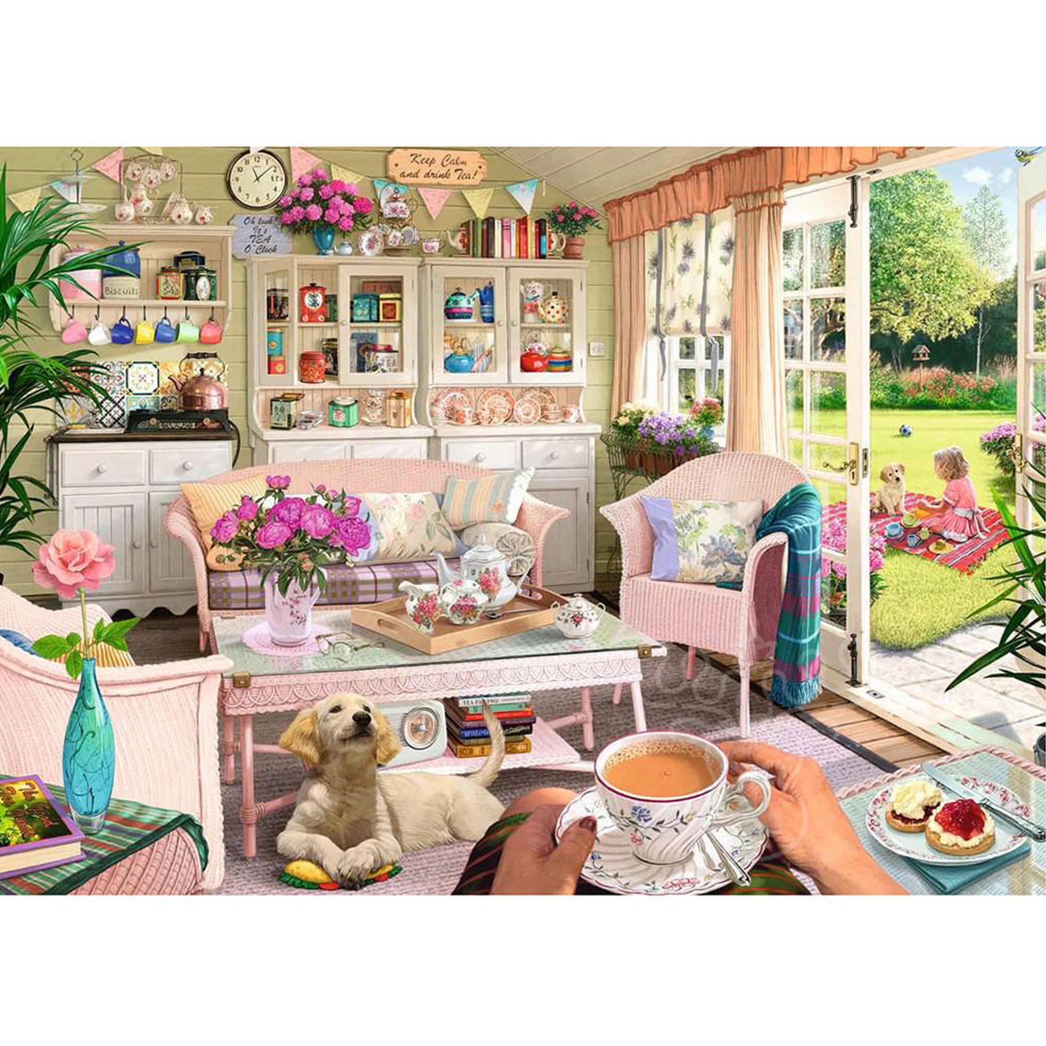 Ravensburger My Haven No 12 the Tea Shed 1000pc - Image 2