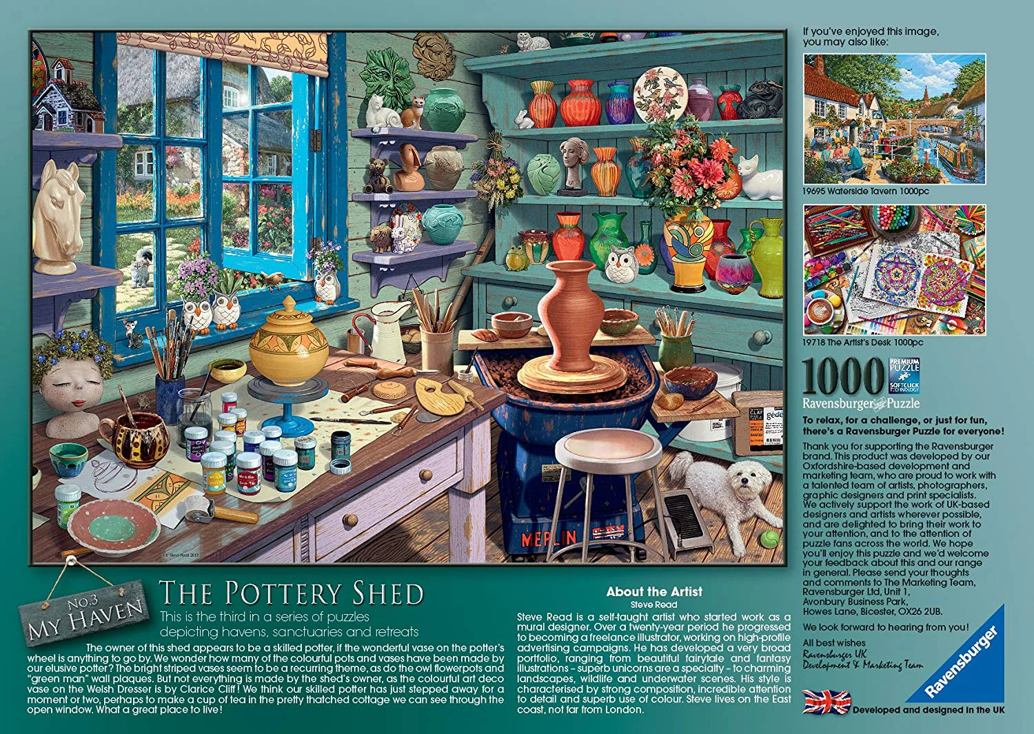 Ravensburger My Haven No 3 The Pottery Shed 1000pc - Image 2