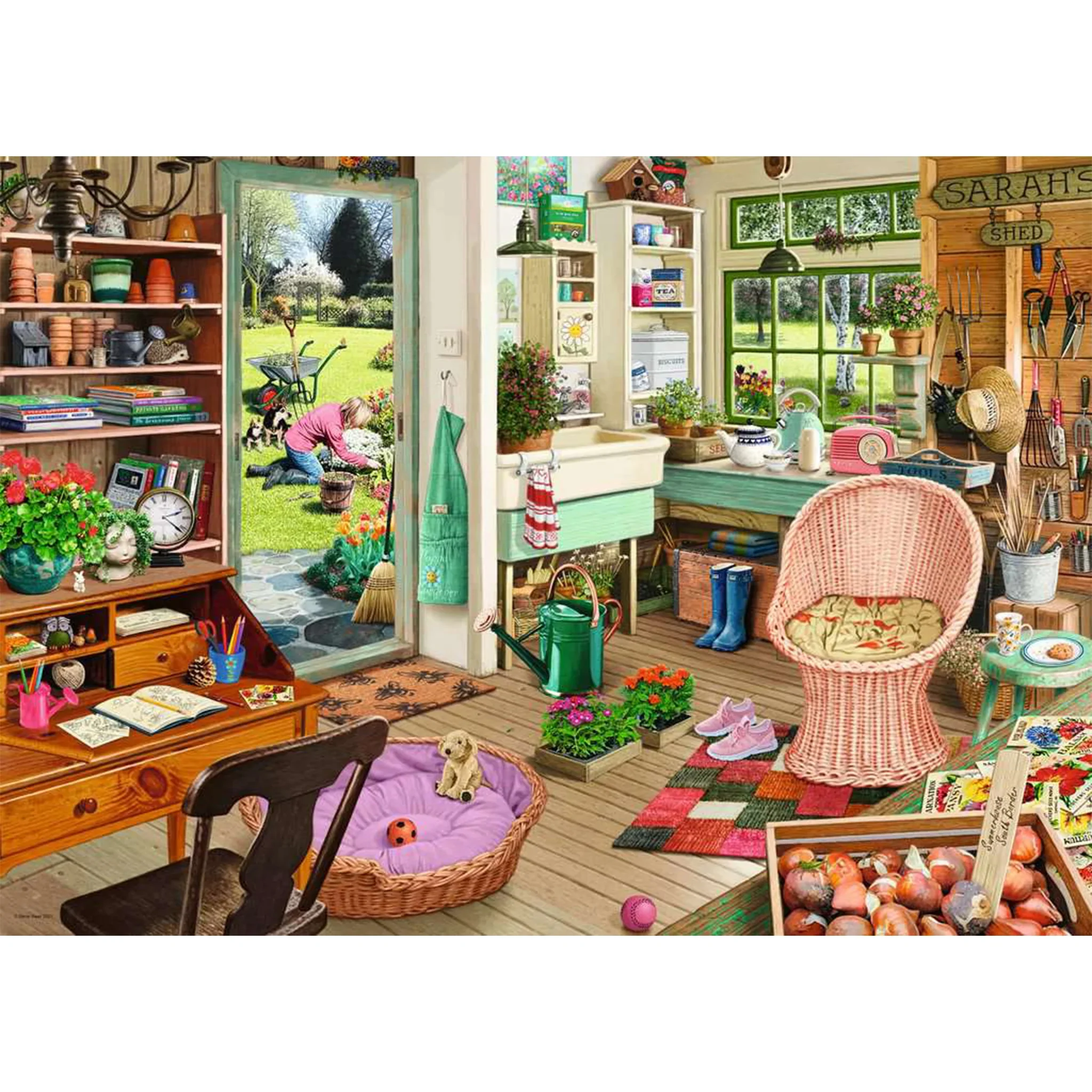 Ravensburger My Haven No 8 The Gardeners Shed 1000pc - Damaged Box - Image 2