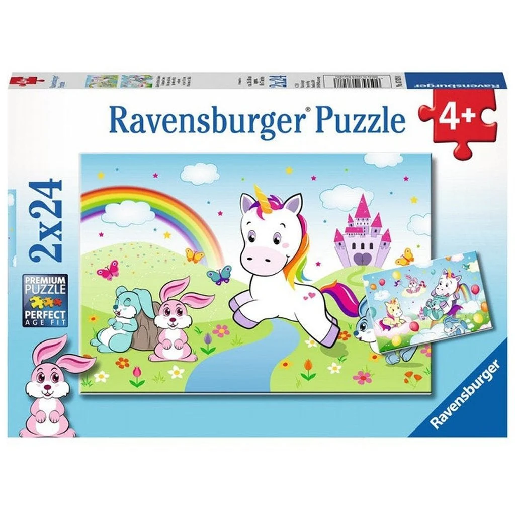 Ravensburger Puzzle Fairytale Unicorn 2x24pc